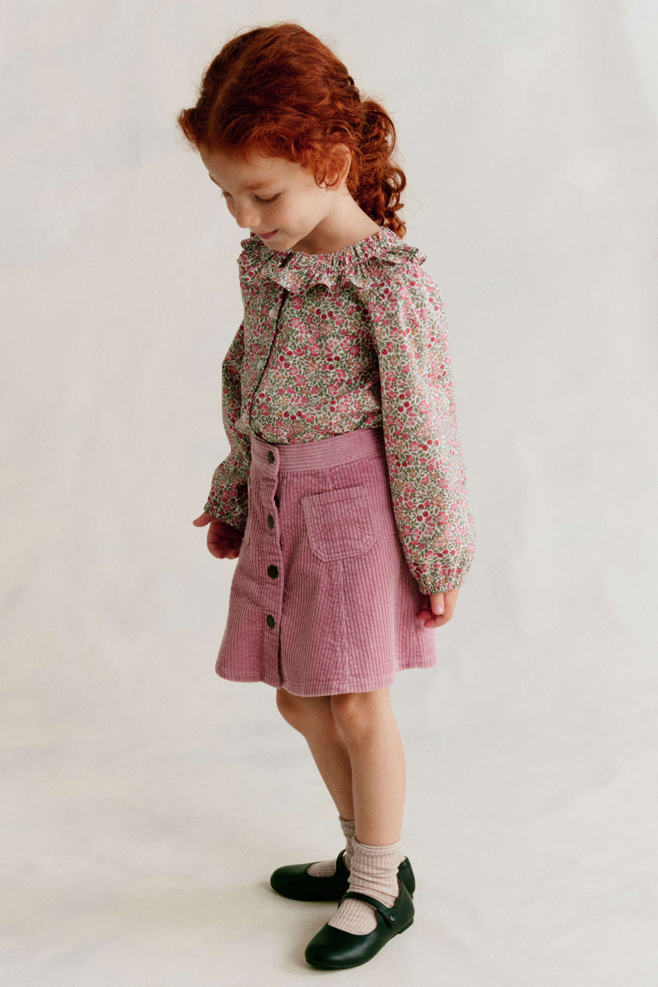 Corduroy A-Line Skirt