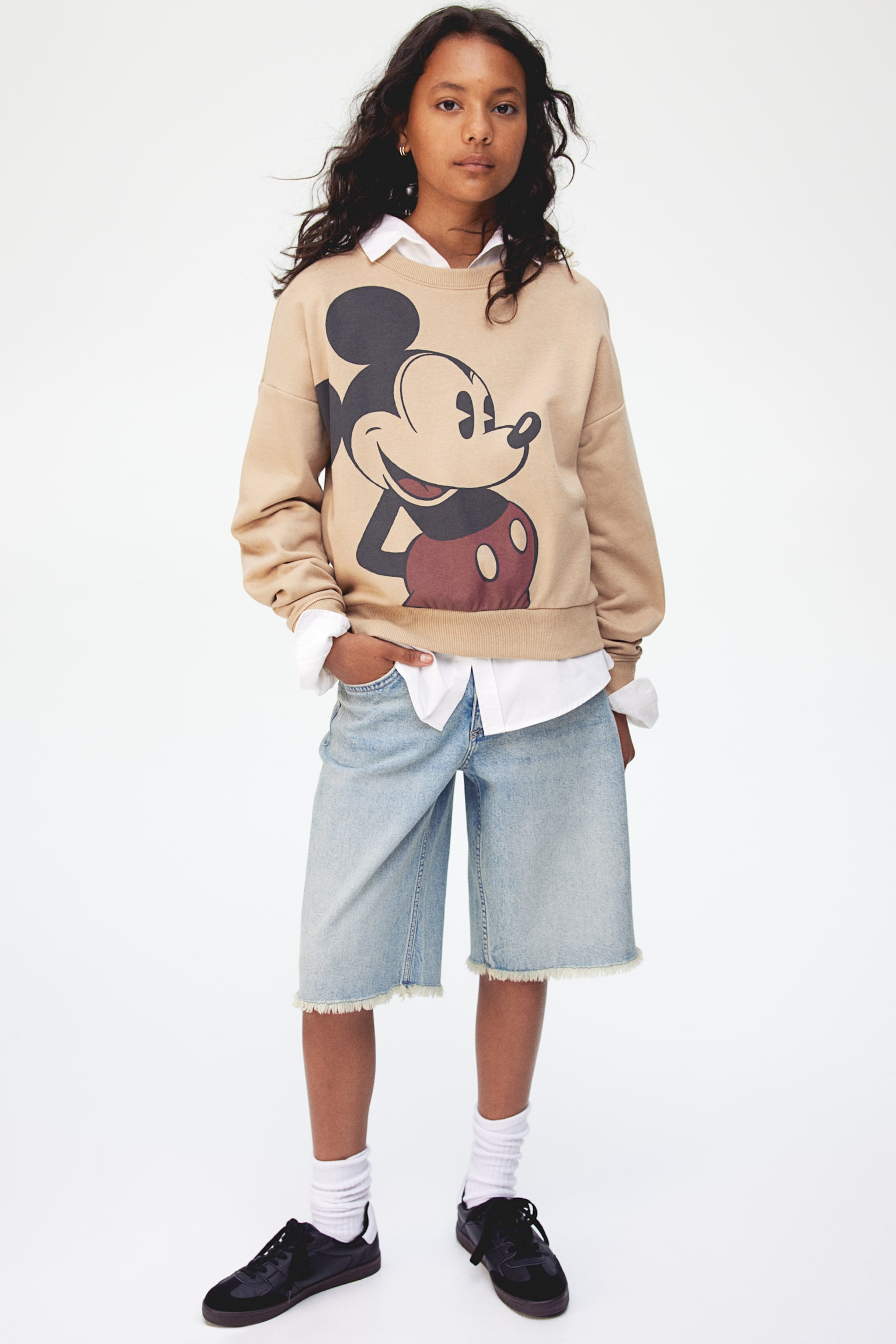 Printed sweatshirt - Beige/Mickey Mouse/Dark grey/Lilo & Stitch/Beige/SmileyWorld®/Dark grey/The Grinch/Dark grey/Pokémon/Light pink/Snow White - 2