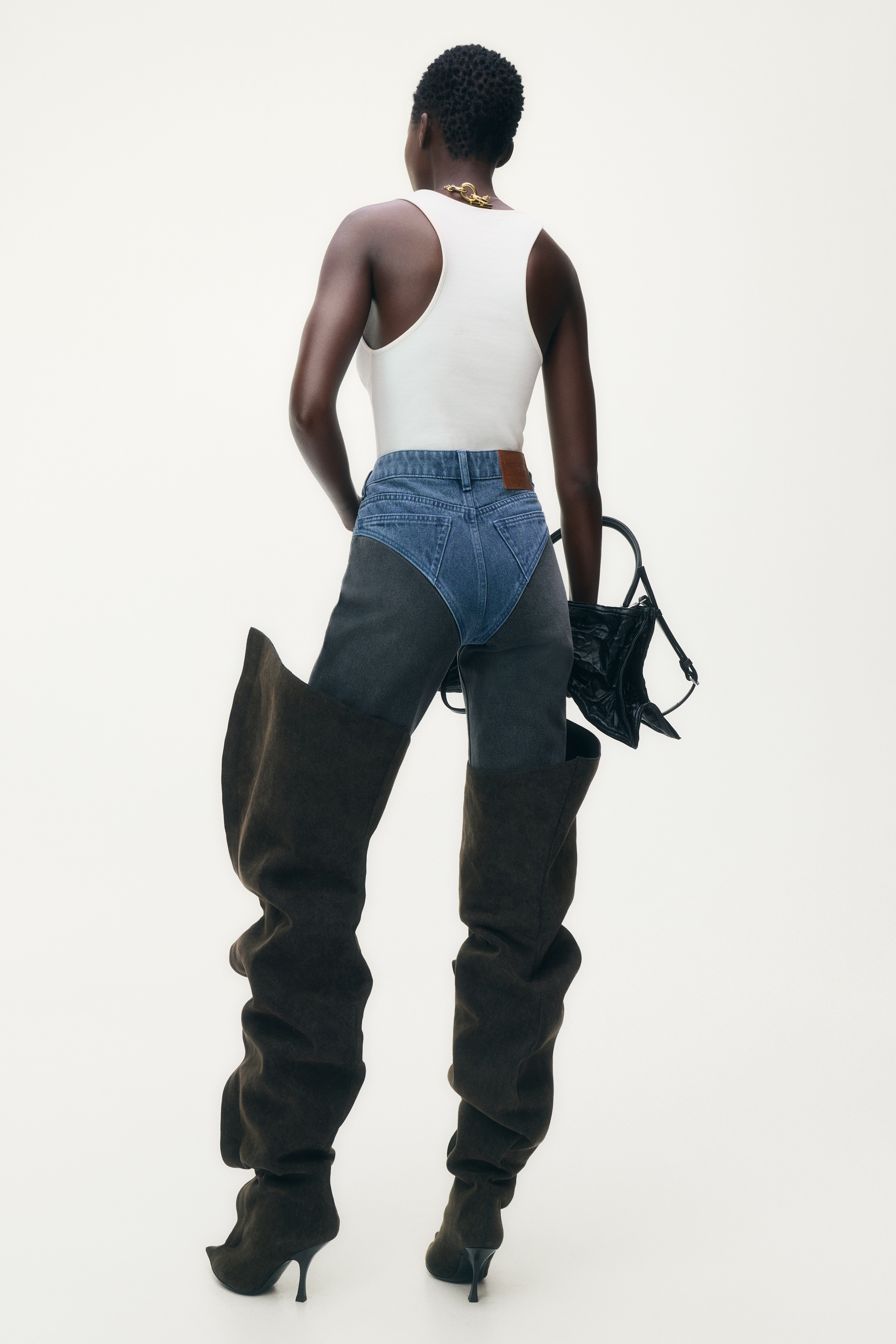 リブタンクトップ - ブラック - レディース | H&M JP