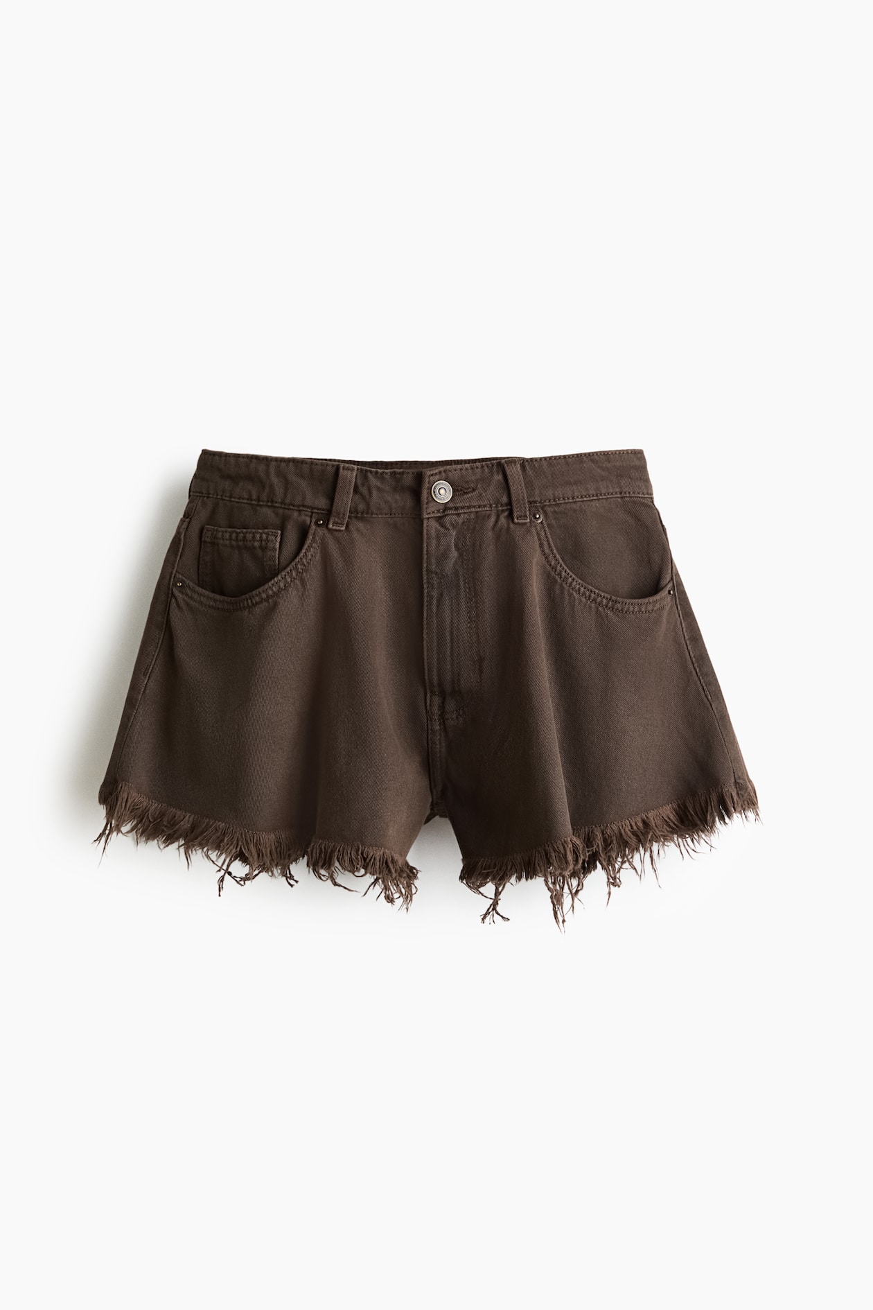 Frayed Denim Shorts