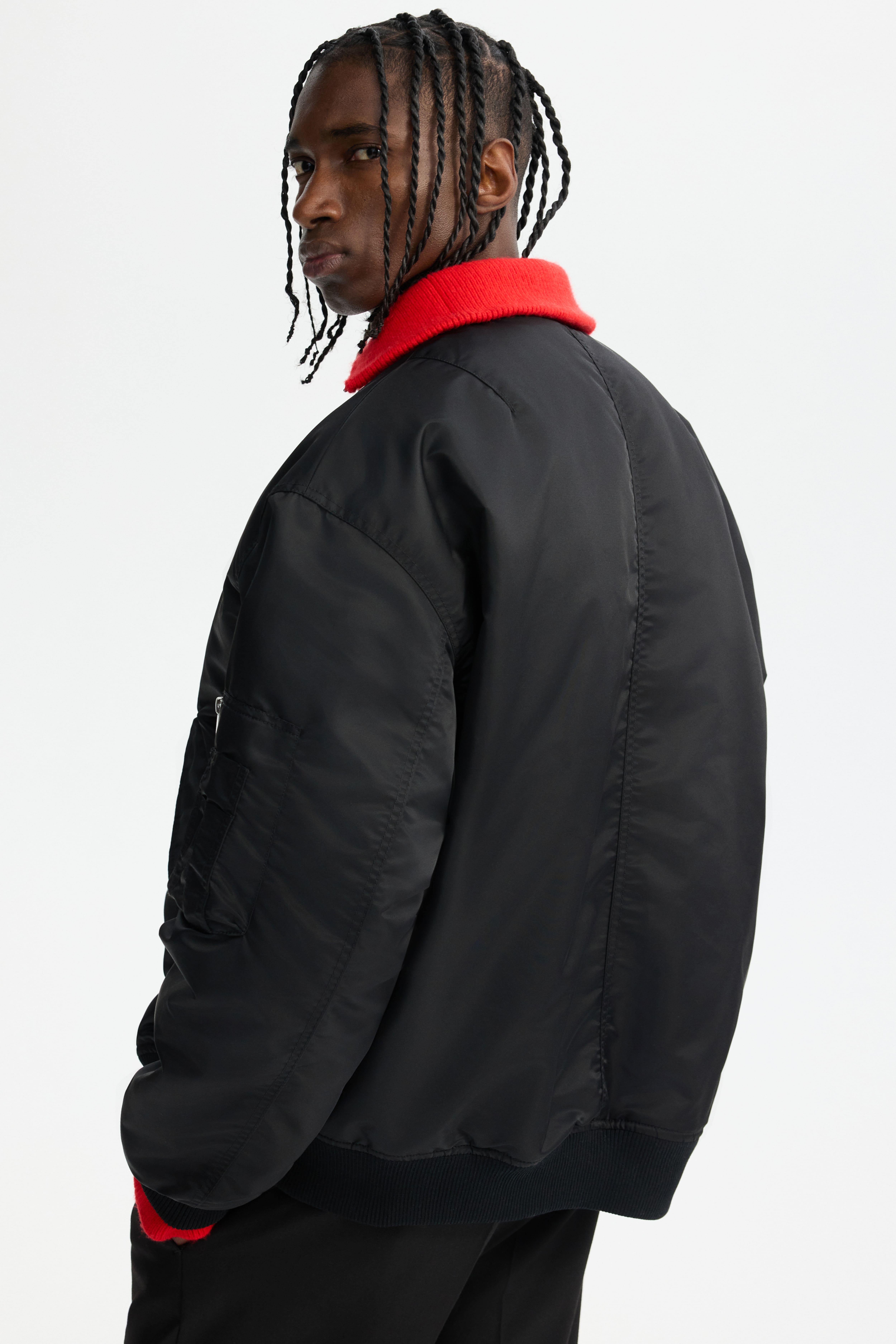Padded bomber jacket