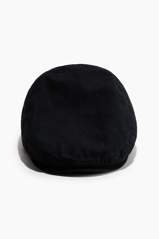 Casquette plate - Noir/Beige - 1