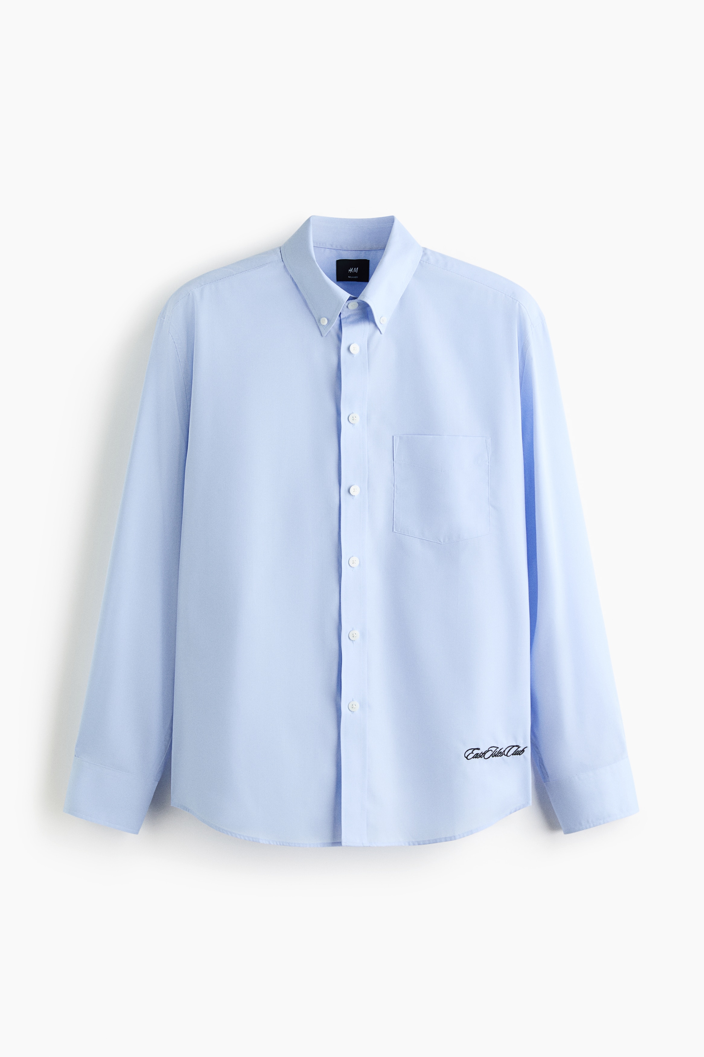Relaxed-Fit Shirt - Light blue/East Isles Club/Dark red/striped/White/East Isles Club