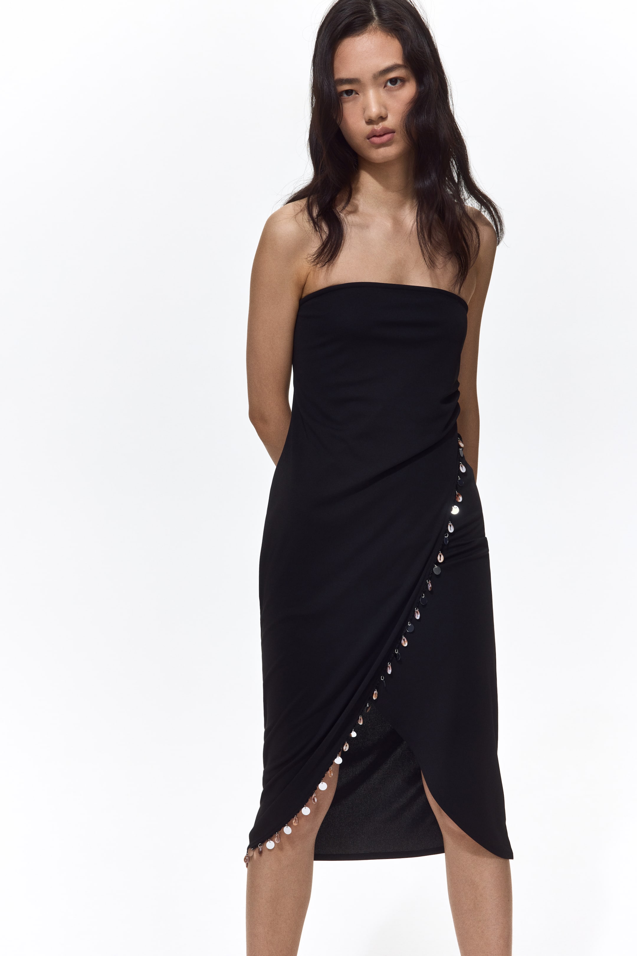 Embellished Bandeau Dress