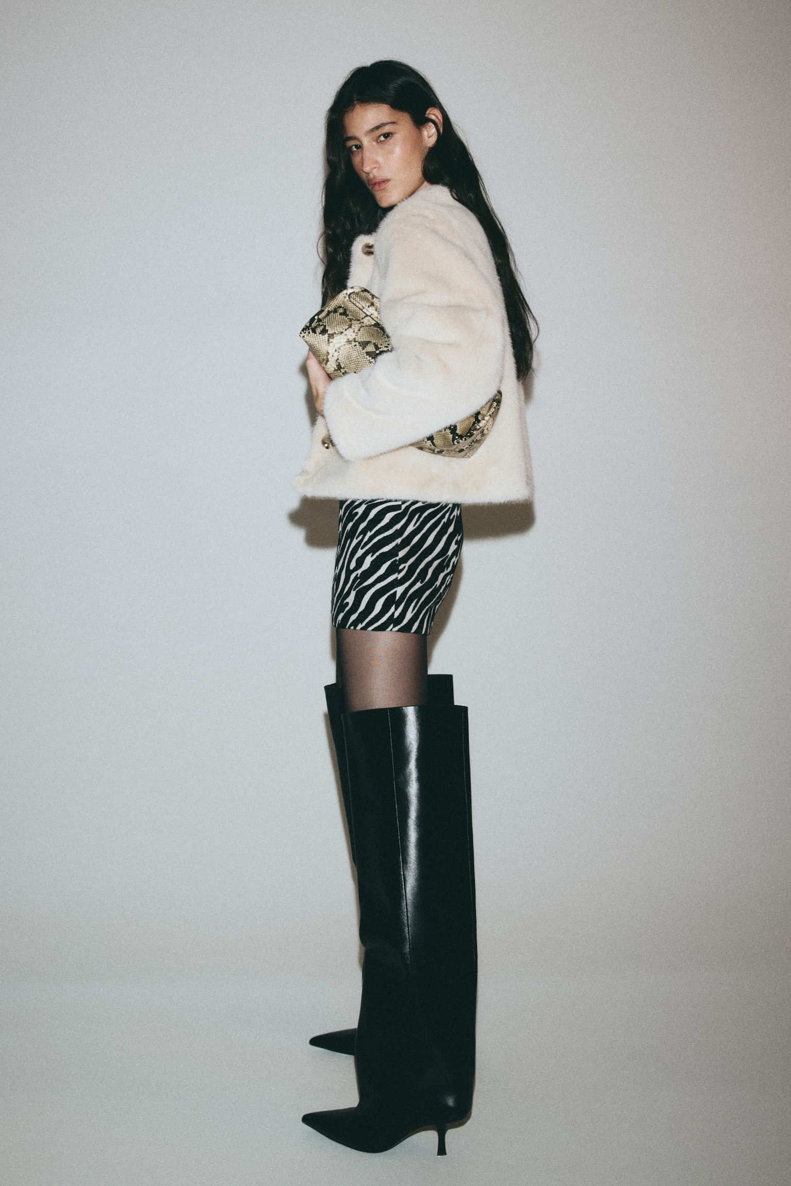 Kurtka - Light beige/Brązowy/Czarny/Beżowy/Panterka - 3