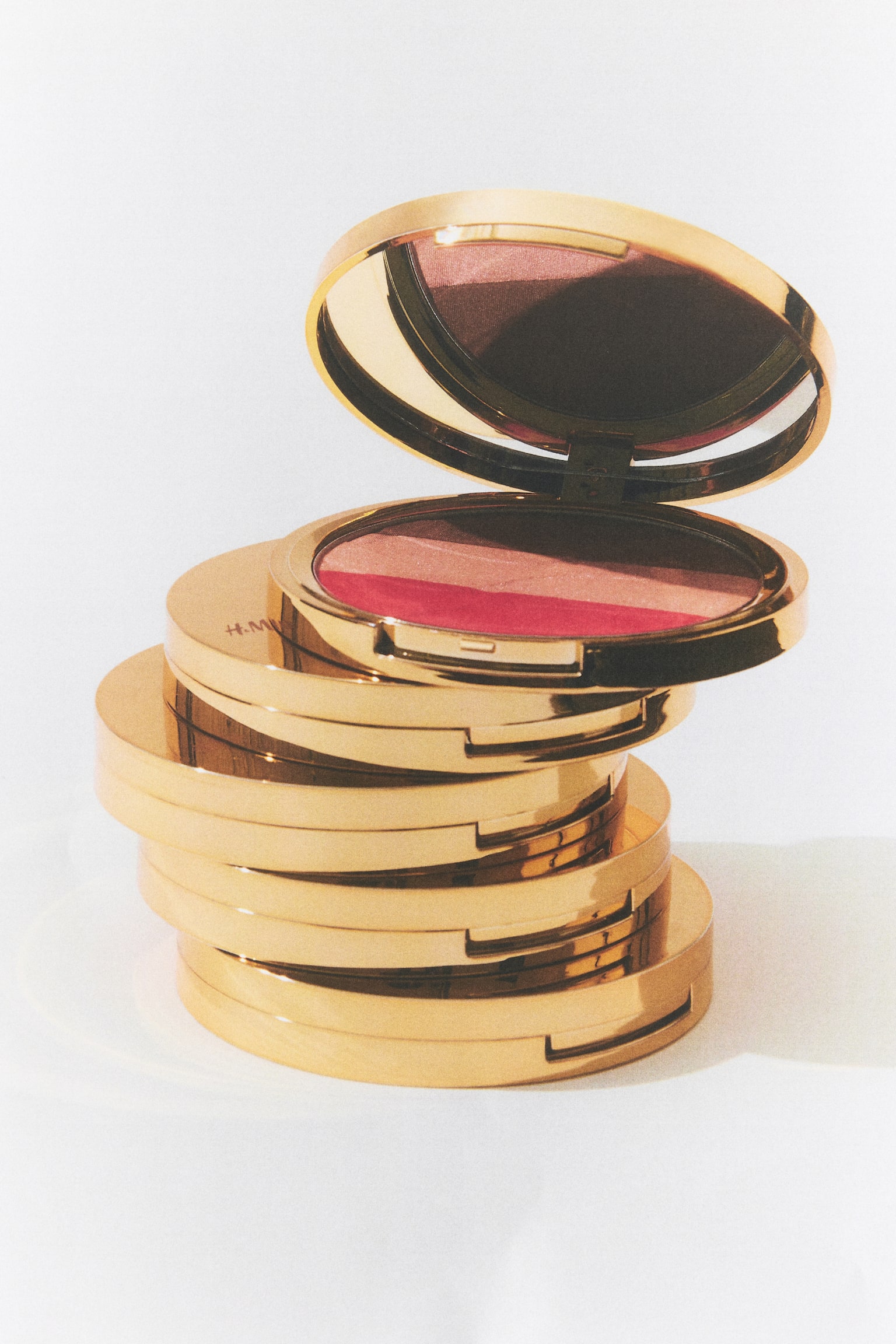 Sunlit Glow Trio palette - Brown/Light beige/Pink - 2