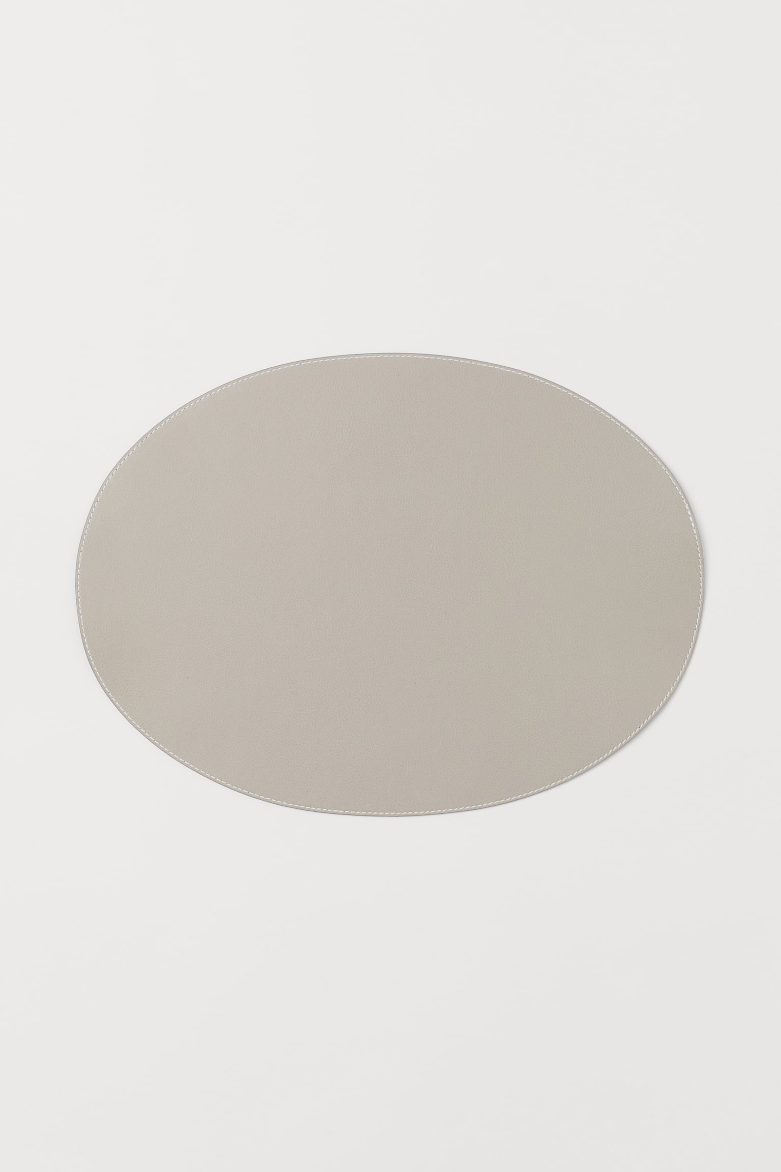 Oval table mat - Greige/Black - 4