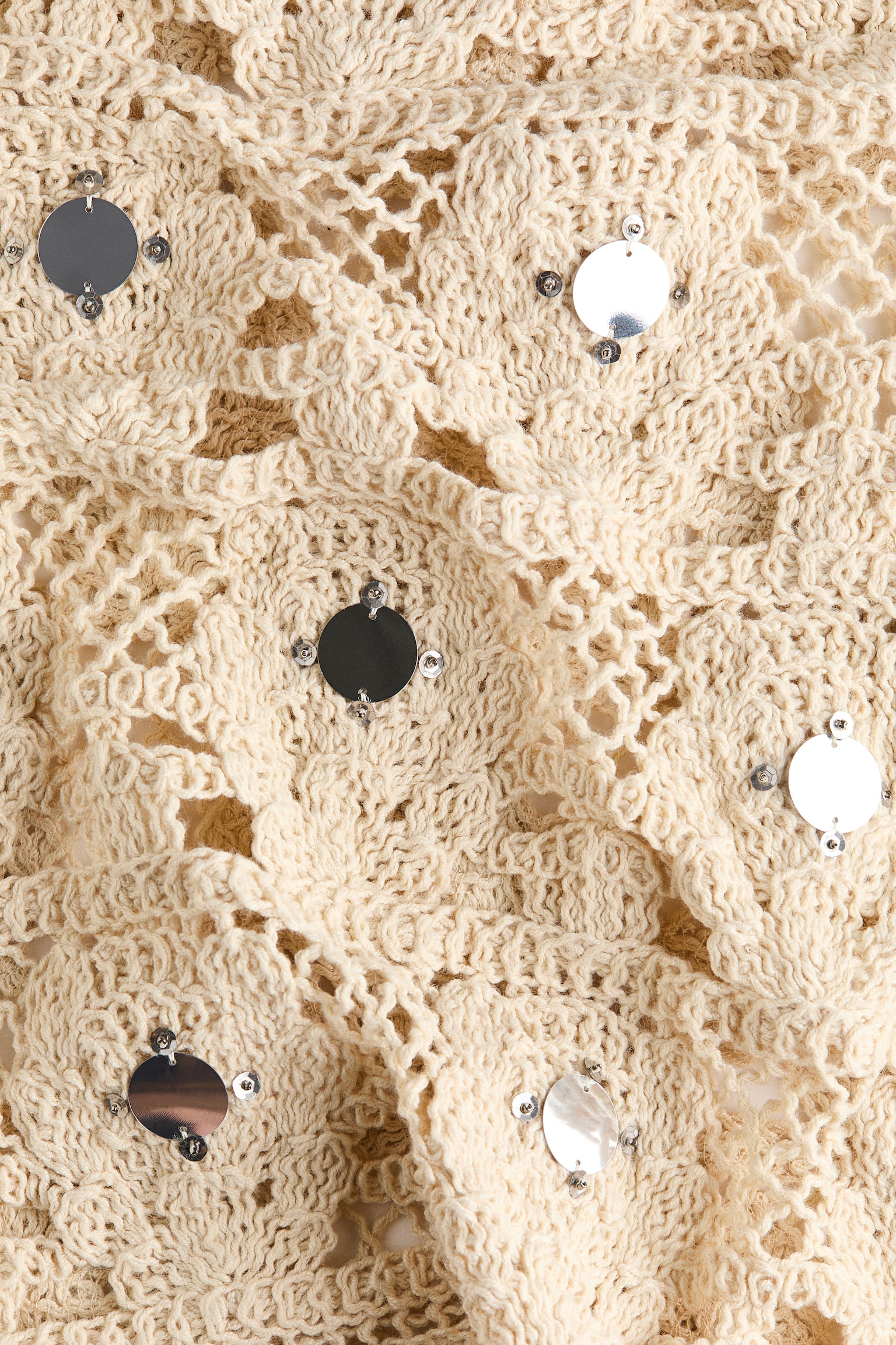 Embellished crochet-look beach skirt - 5