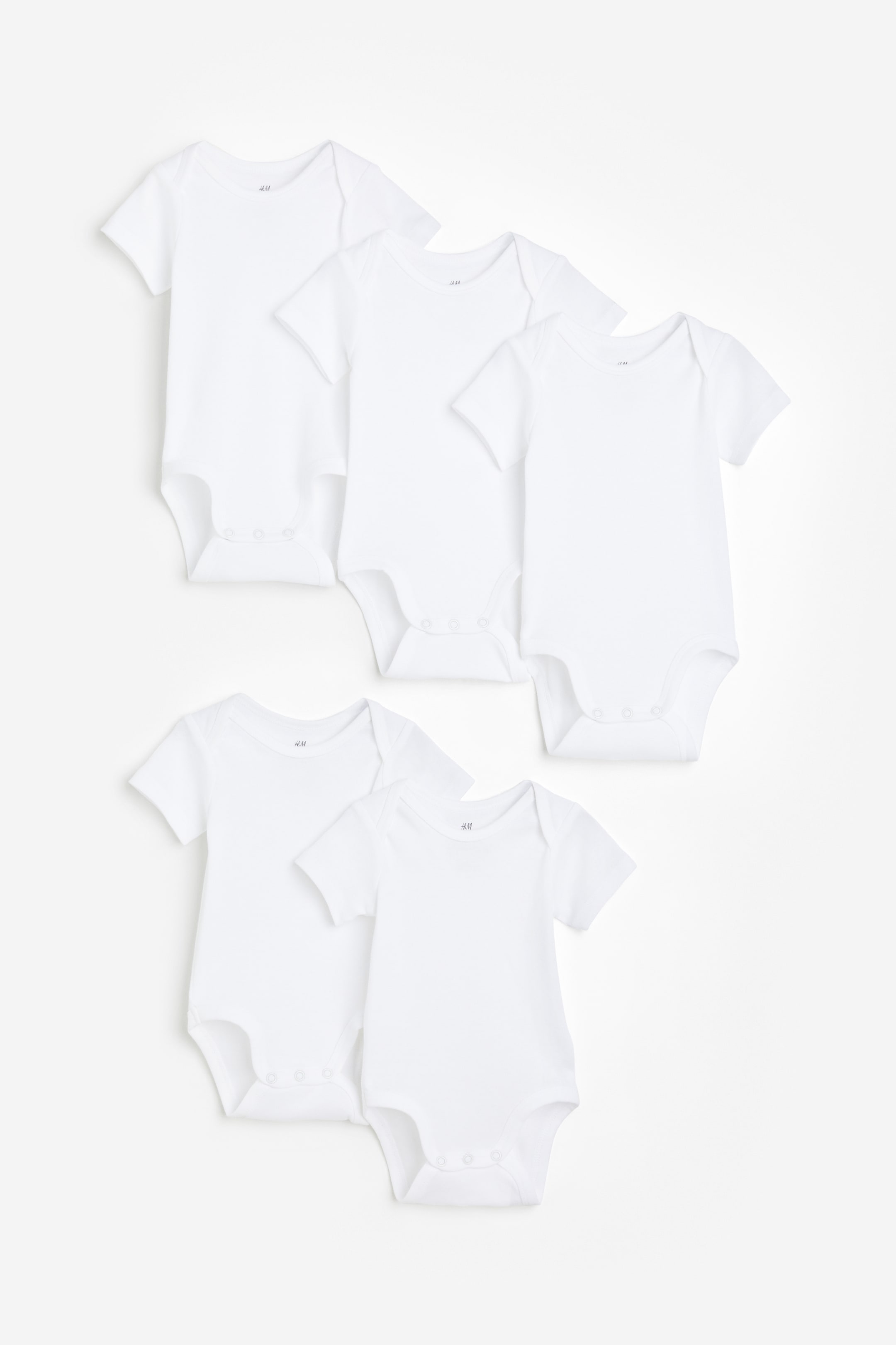 5-pack Short-sleeved Bodysuits