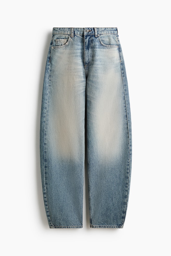 Barrel High Waist Jeans - Licht denimblauw - 1