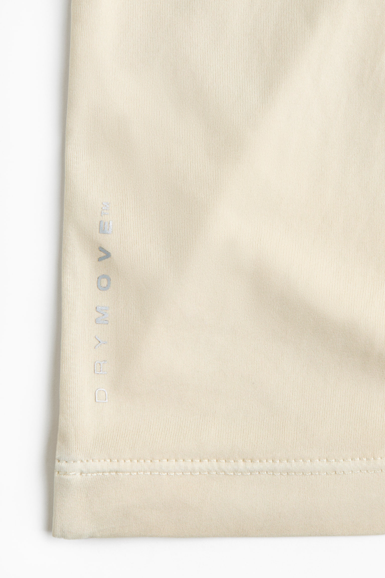Мужская футболка H&M Move Loose-Fit Boxy Sports with DryMove™, цвет: Натуральный белый — фото 9