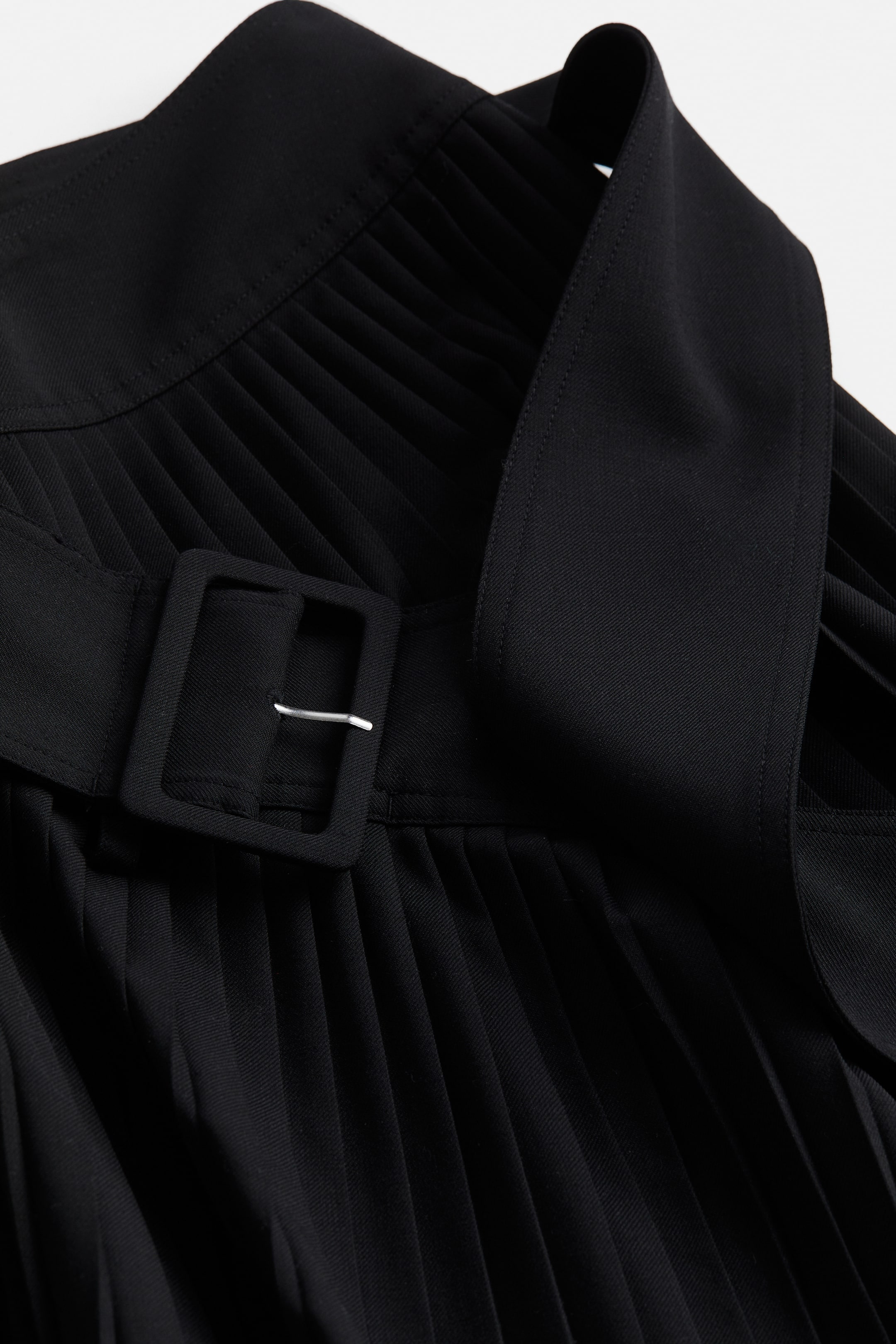 View larger image: Wool-blend Belt-detail Skirt - Black - Ladies | H&M US 2