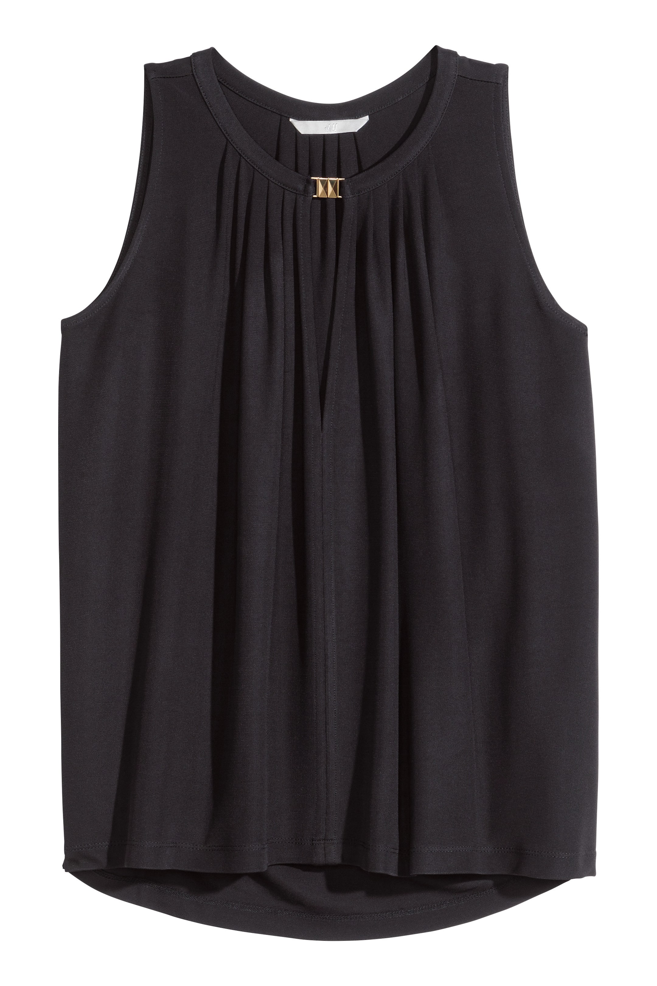 View larger image: Sleeveless jersey top - Black - Ladies | H&M GB 1