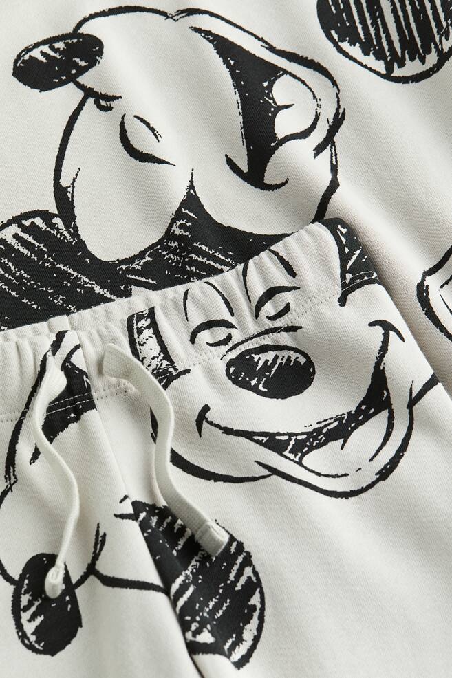 2-piece printed sweatshirt set - Light grey/Mickey Mouse/Black/Pokémon/Green/Snoopy/Black/Batman/dc - 2