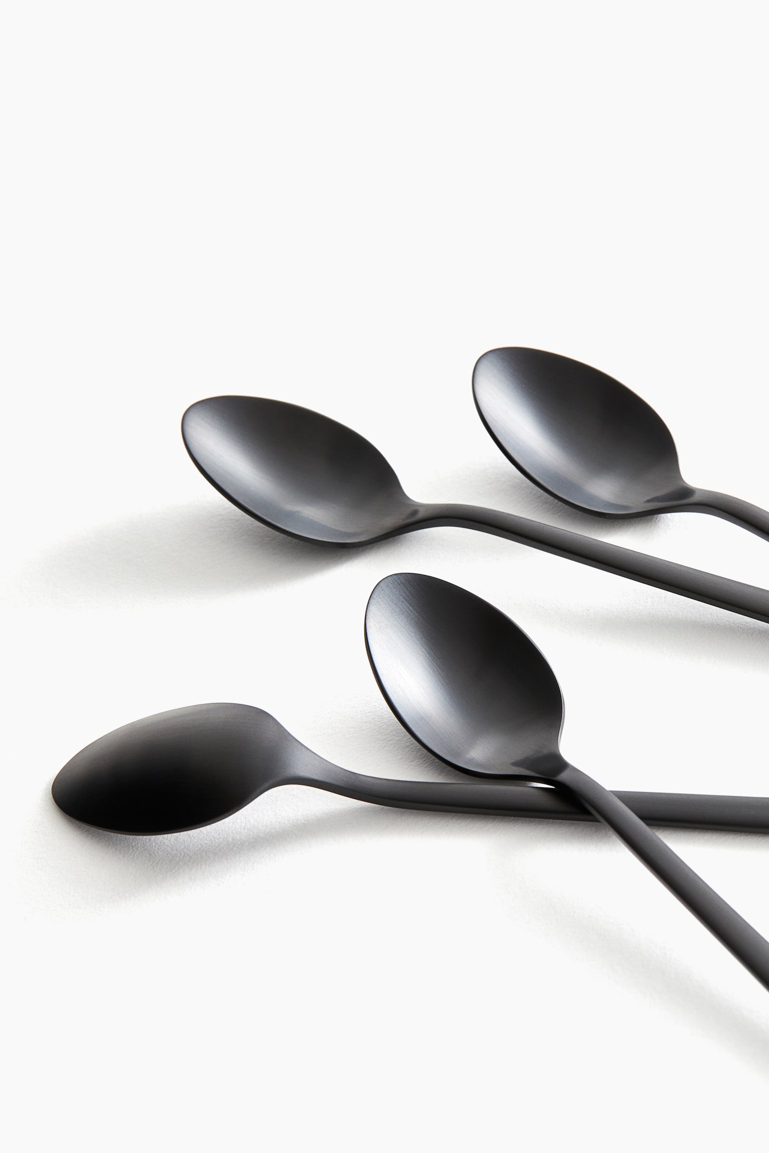 4-pack teaspoons - Black/Matt/Gold-coloured/Matt/Gold-coloured/Polished/Silver-coloured/Matt - 3