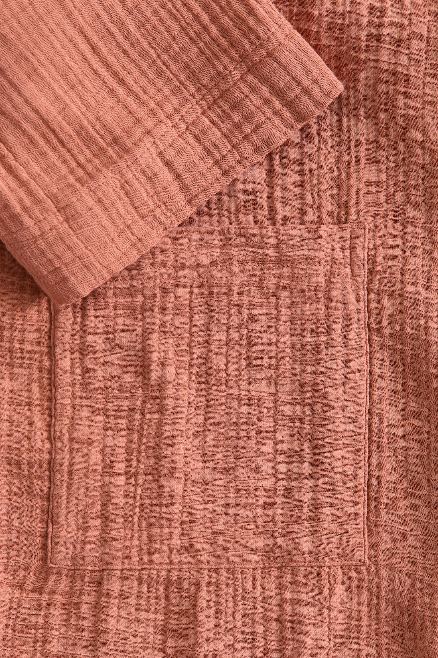 Muslin dressing gown - Orange/White/Old rose/Beige/Light blue/Light mole/Light khaki green/Anthracite grey - 3