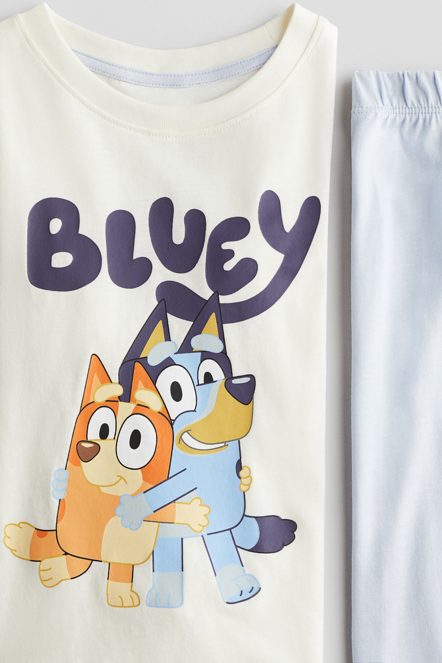 Printed cotton pyjamas - Light blue/Bluey - 2