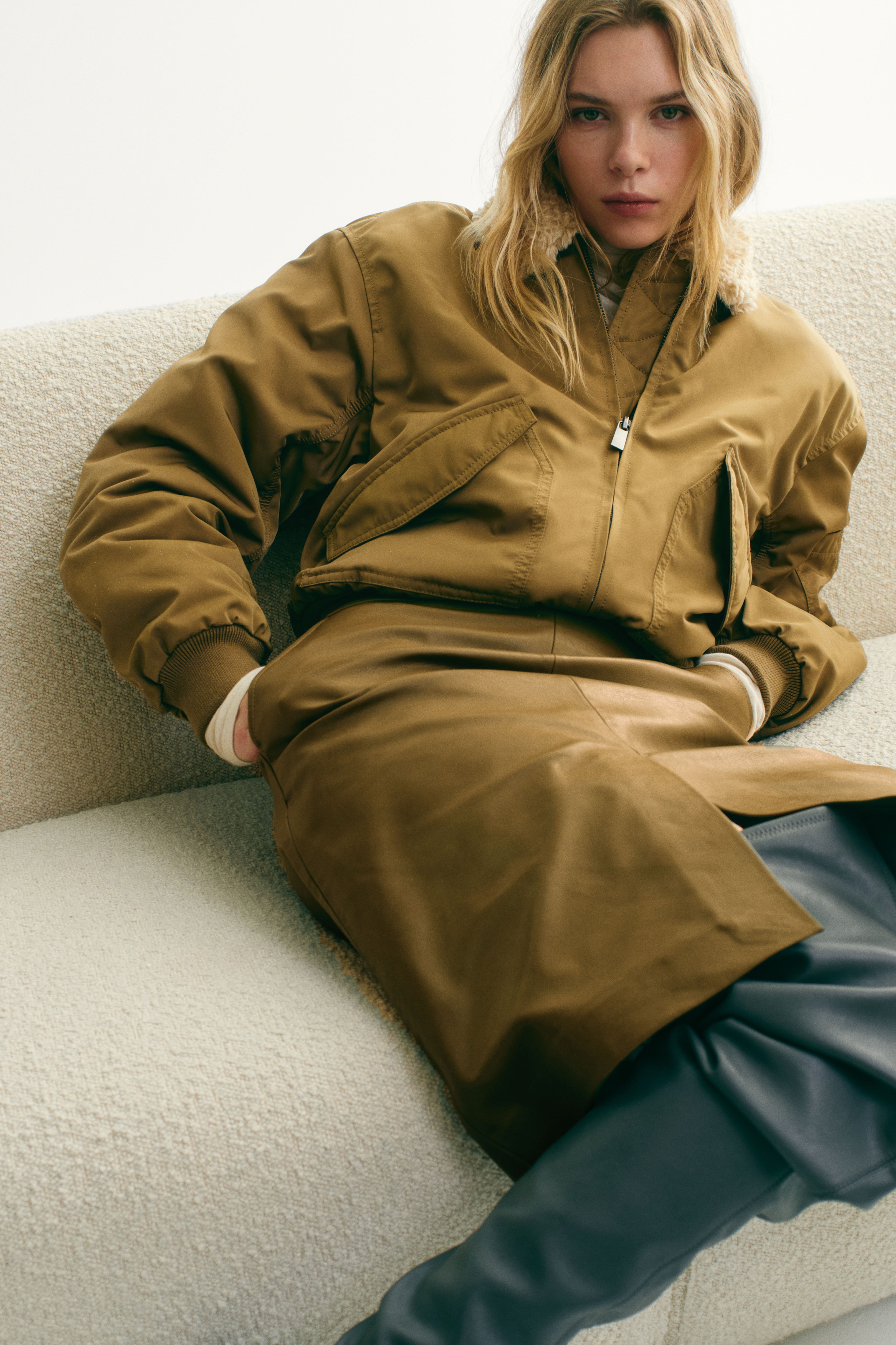Bomber Jacket with Collar
