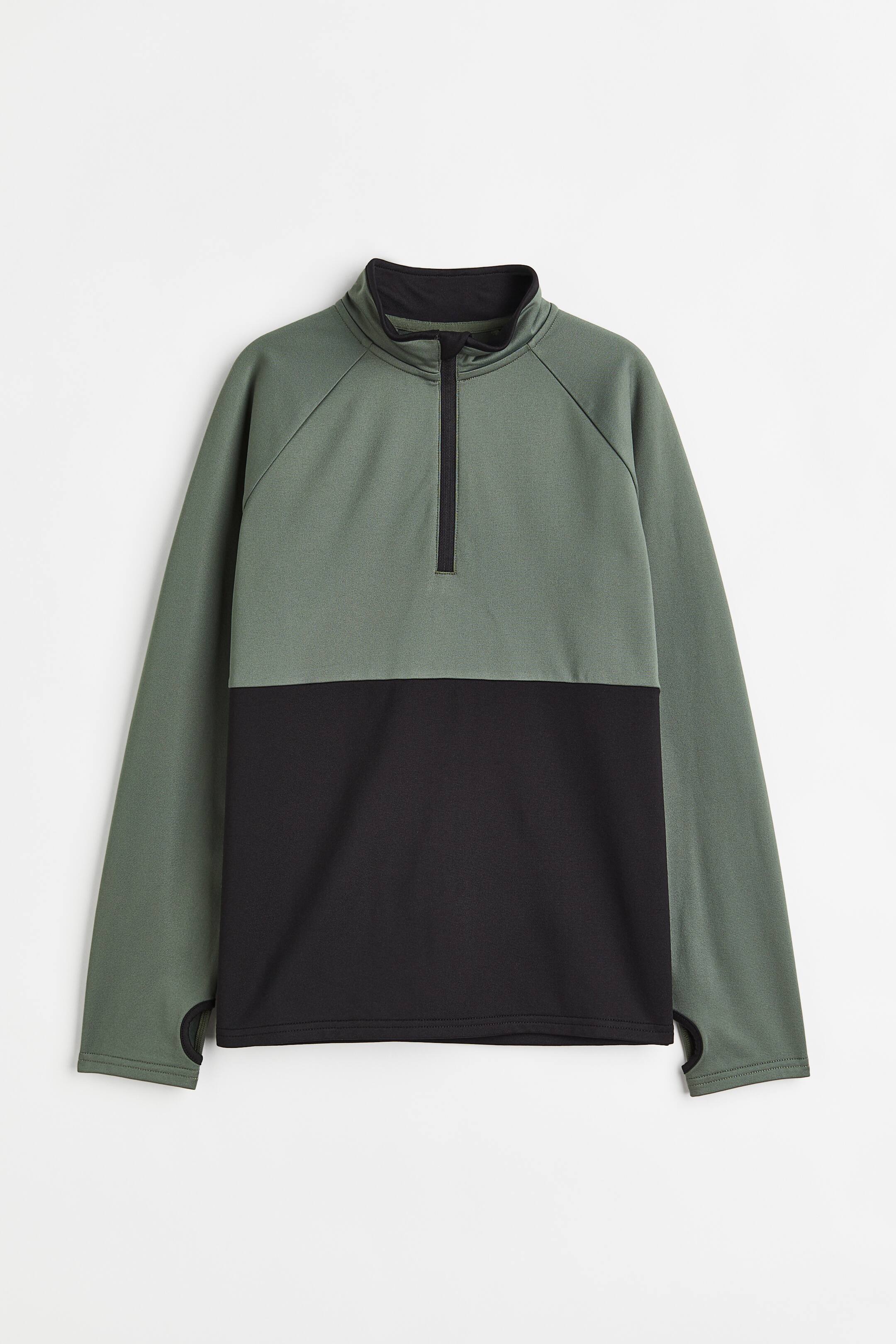 View larger image: Fast-drying Shirt - Dark khaki green/Black - Kids | H&M US 1