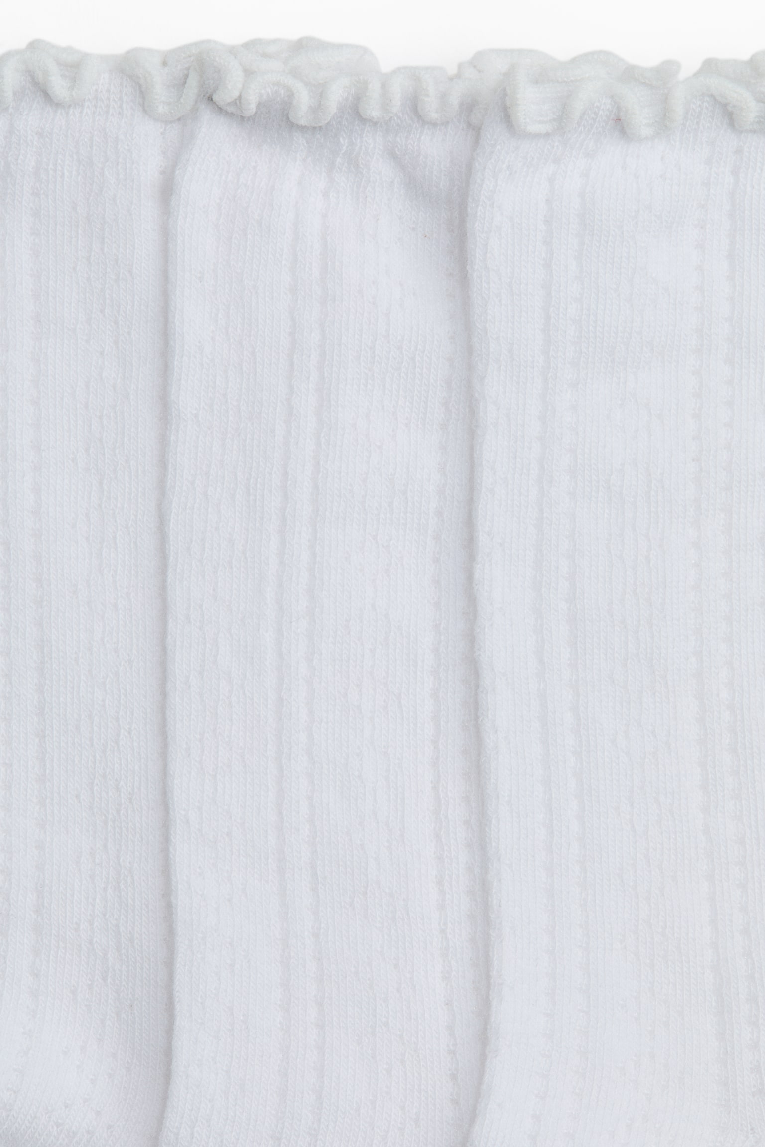 5-pack pointelle-knit socks - Blanco/Negro - 3