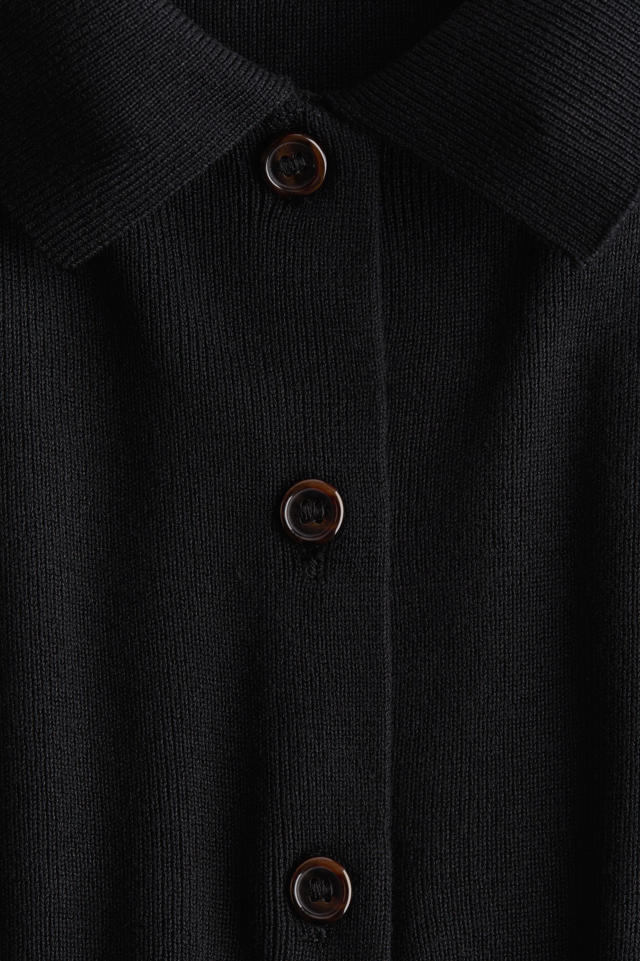 Zobacz większy obraz: Kardigan z kołnierzykiem - Czarny - ONA | H&M PL 2