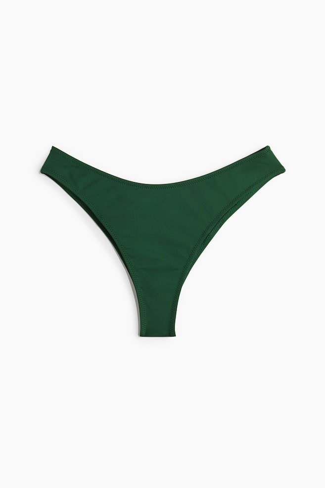 Brazilian bikini bottoms - Dark green/Black/Greige - 1