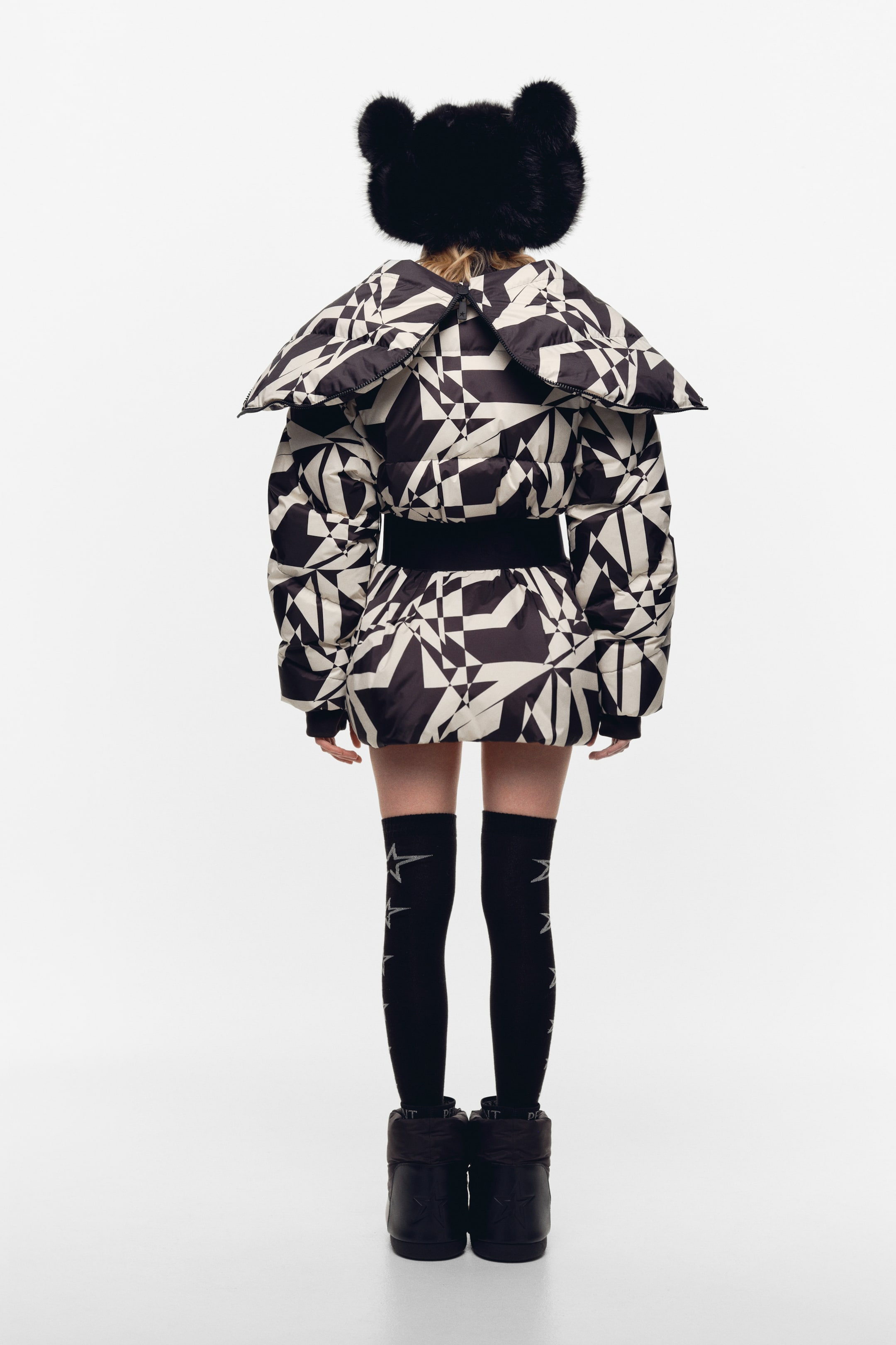 View larger image: Water-Repellent Down Jacket - Black/cream - Ladies | H&M US 5