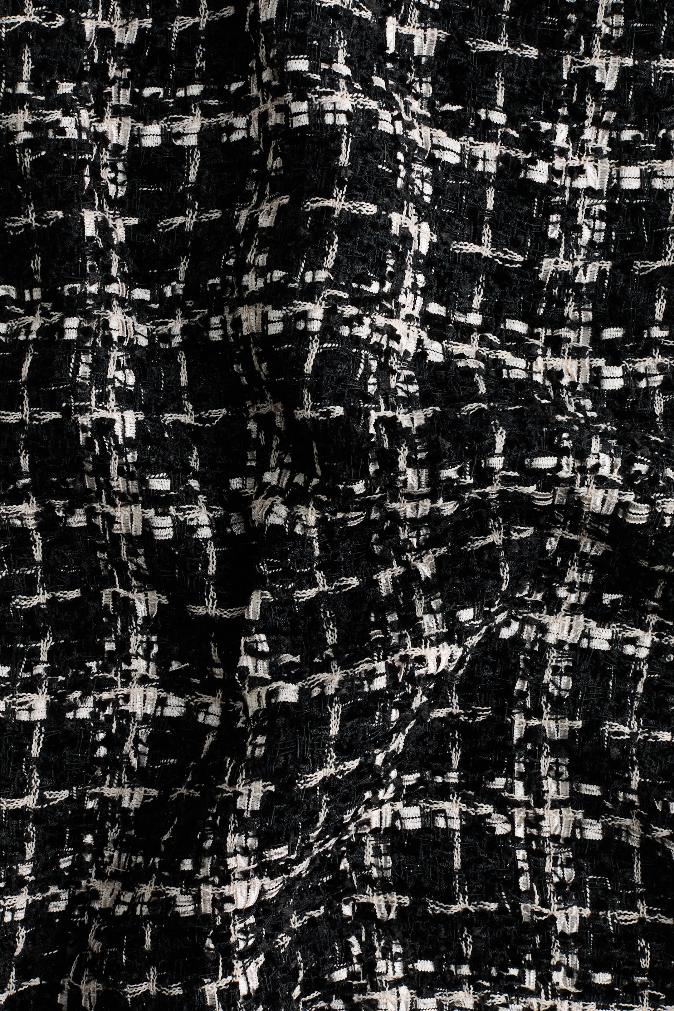 Bouclé-knit keyhole dress