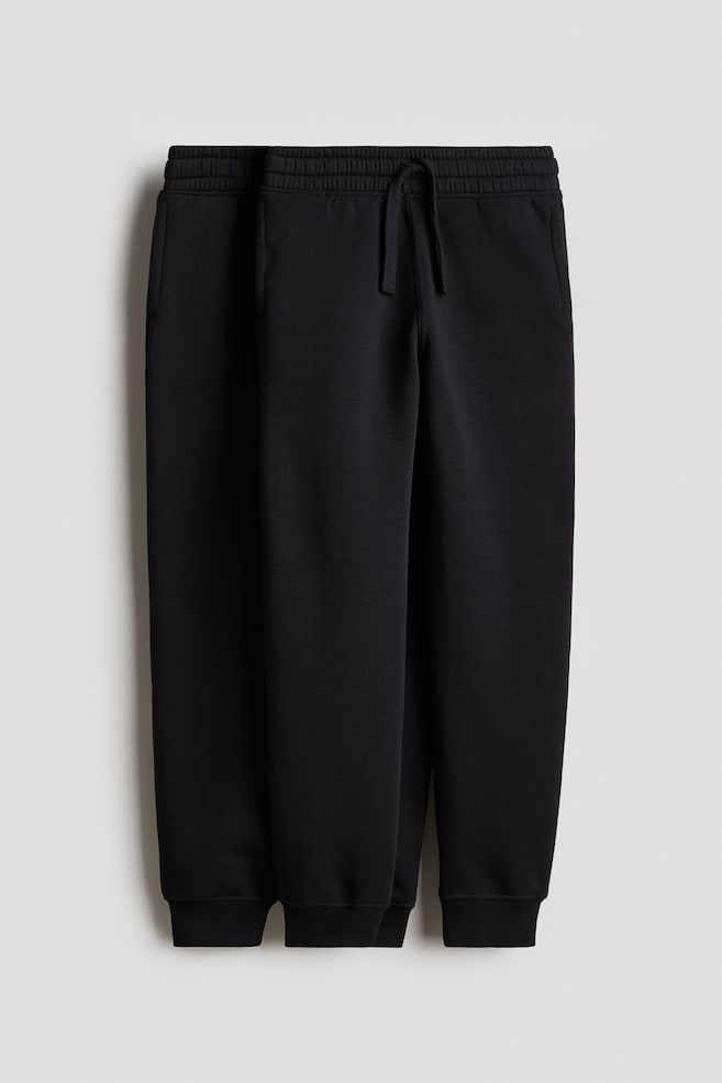 2-pack brushed-inside joggers - Black - 1