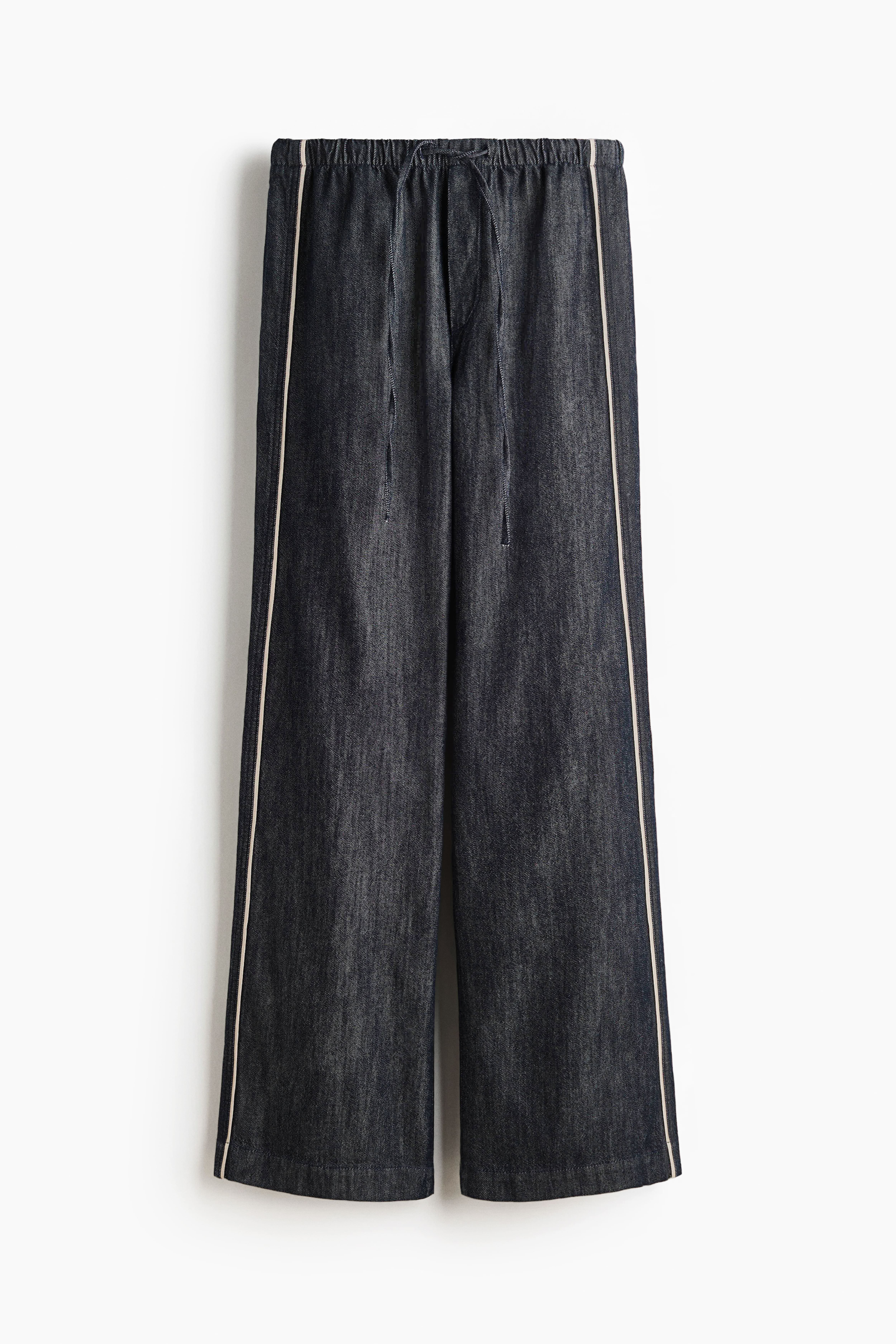 Denim Drawstring Pants