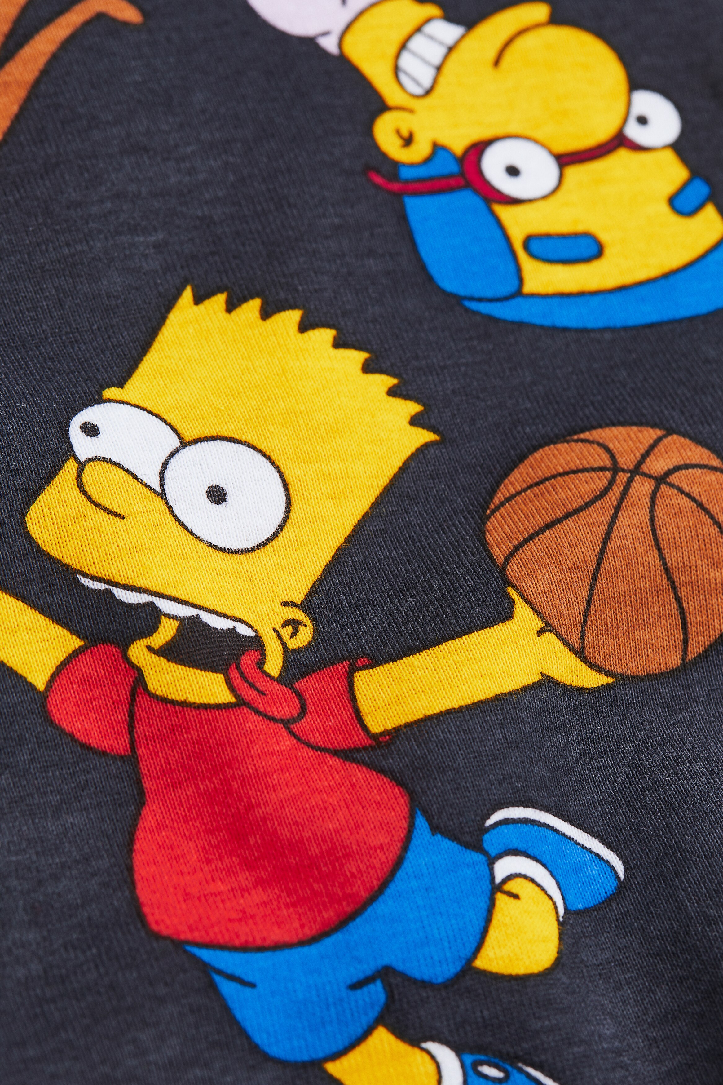 ROUND TWO the simpsons bart basketball T