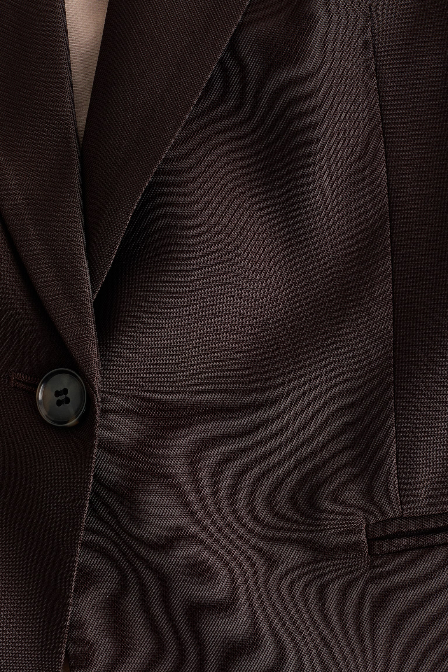 Short-sleeved blazer-Dark brown - 2