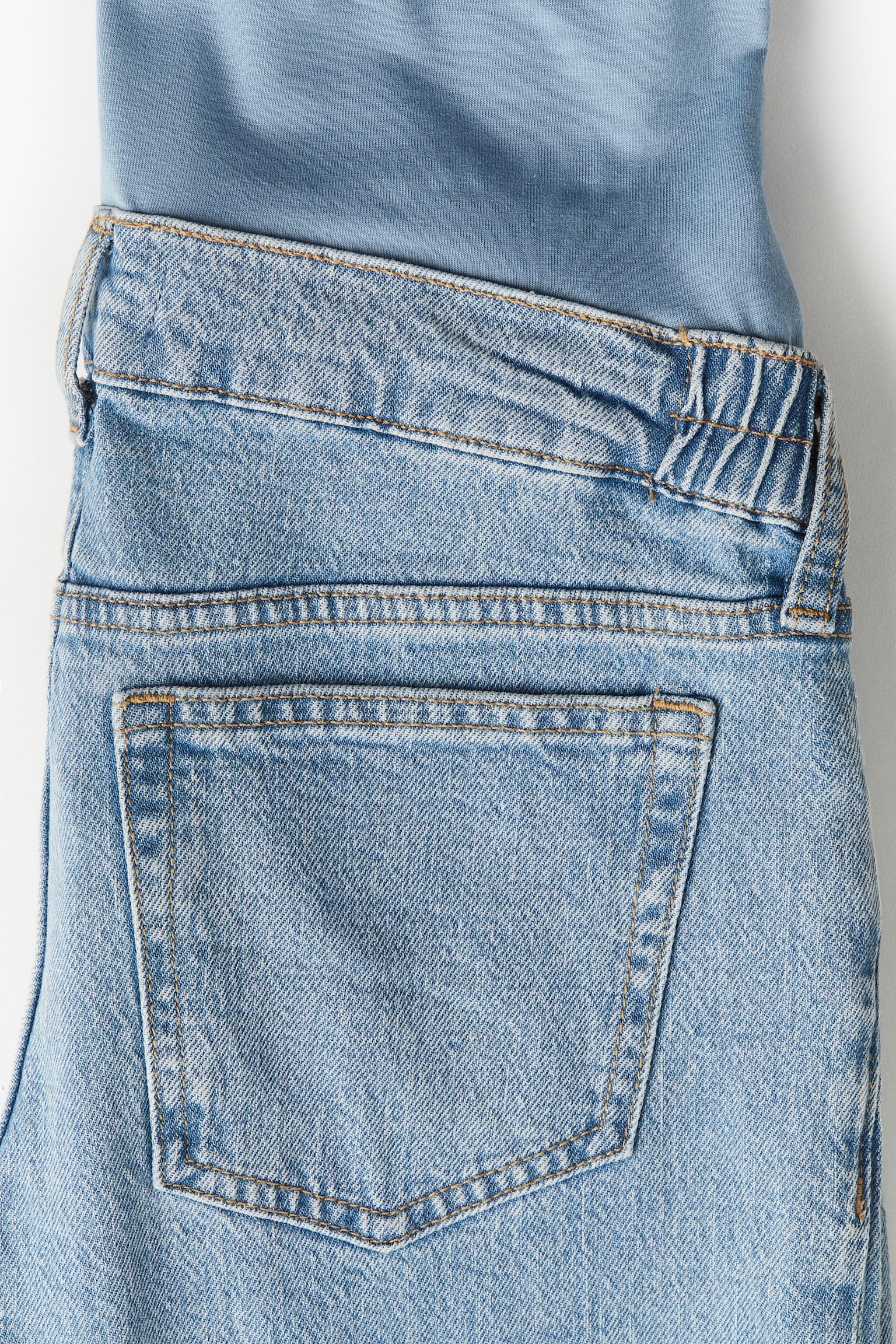 MAMA Wide Jeans - Light denim blue/Light denim blue/Denim blue - 5