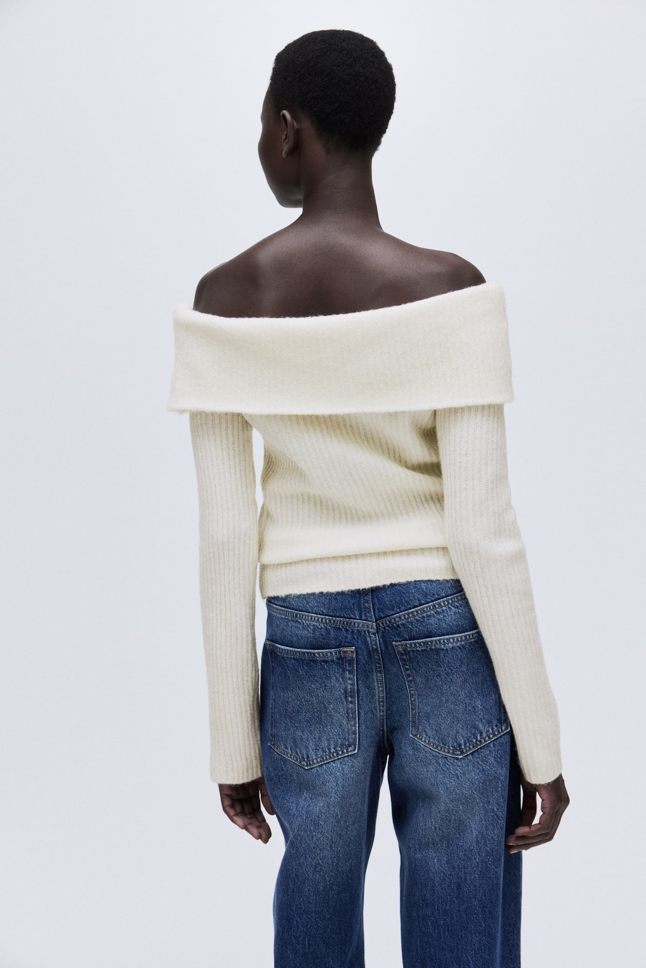 Rib-Knit Off-the-Shoulder Top - image 3