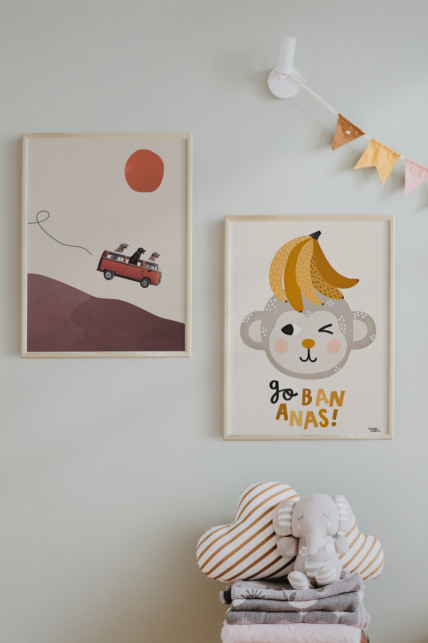 Michelle Carlslund - Go Bananas - Orange/affe