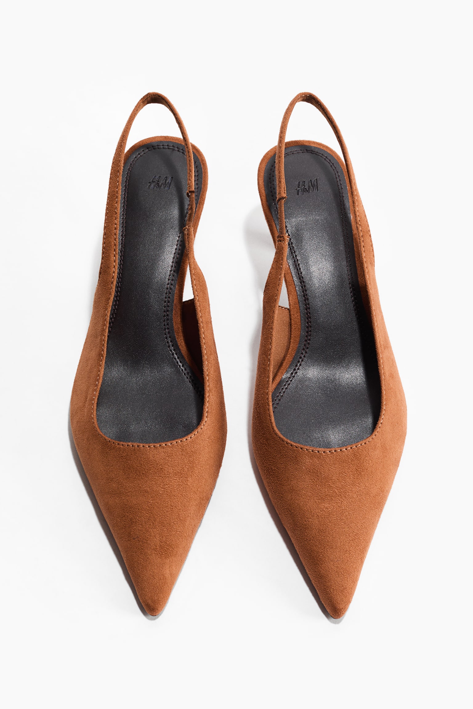 Slingback court shoes - Brown/Beige/Snakeskin pattern - 2