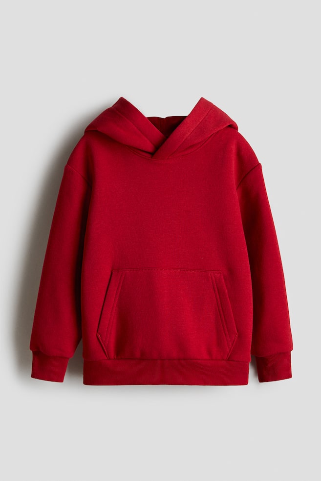 Brushed-inside hoodie - Red/Navy blue/Brown/Light grey marl/Green/Dark grey - 1