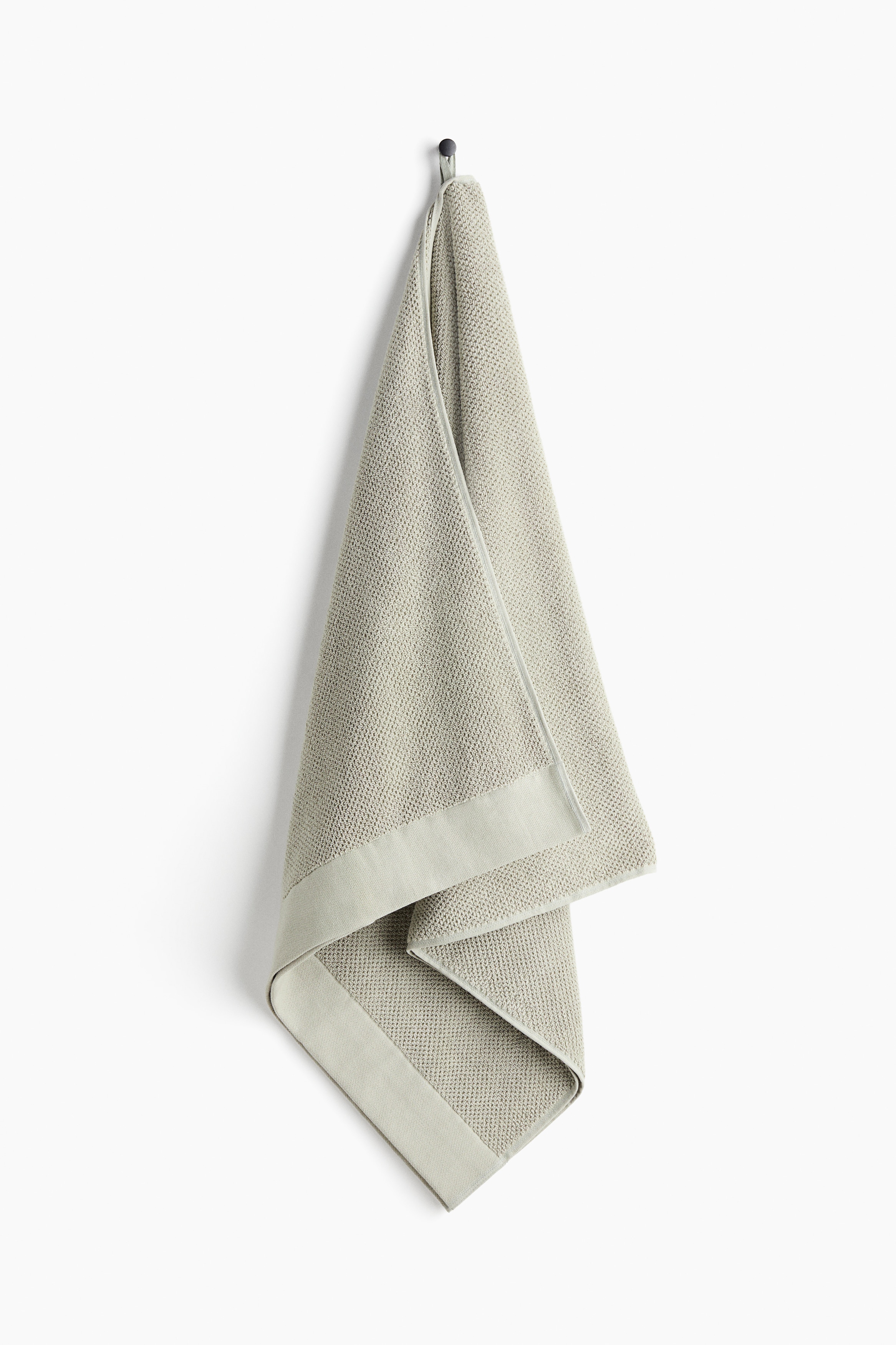 Cotton terry bath towel - Sage green/Dark green/Powder pink/Brown/Light grey/Light beige/White/Light dusty blue/Navy blue/Black