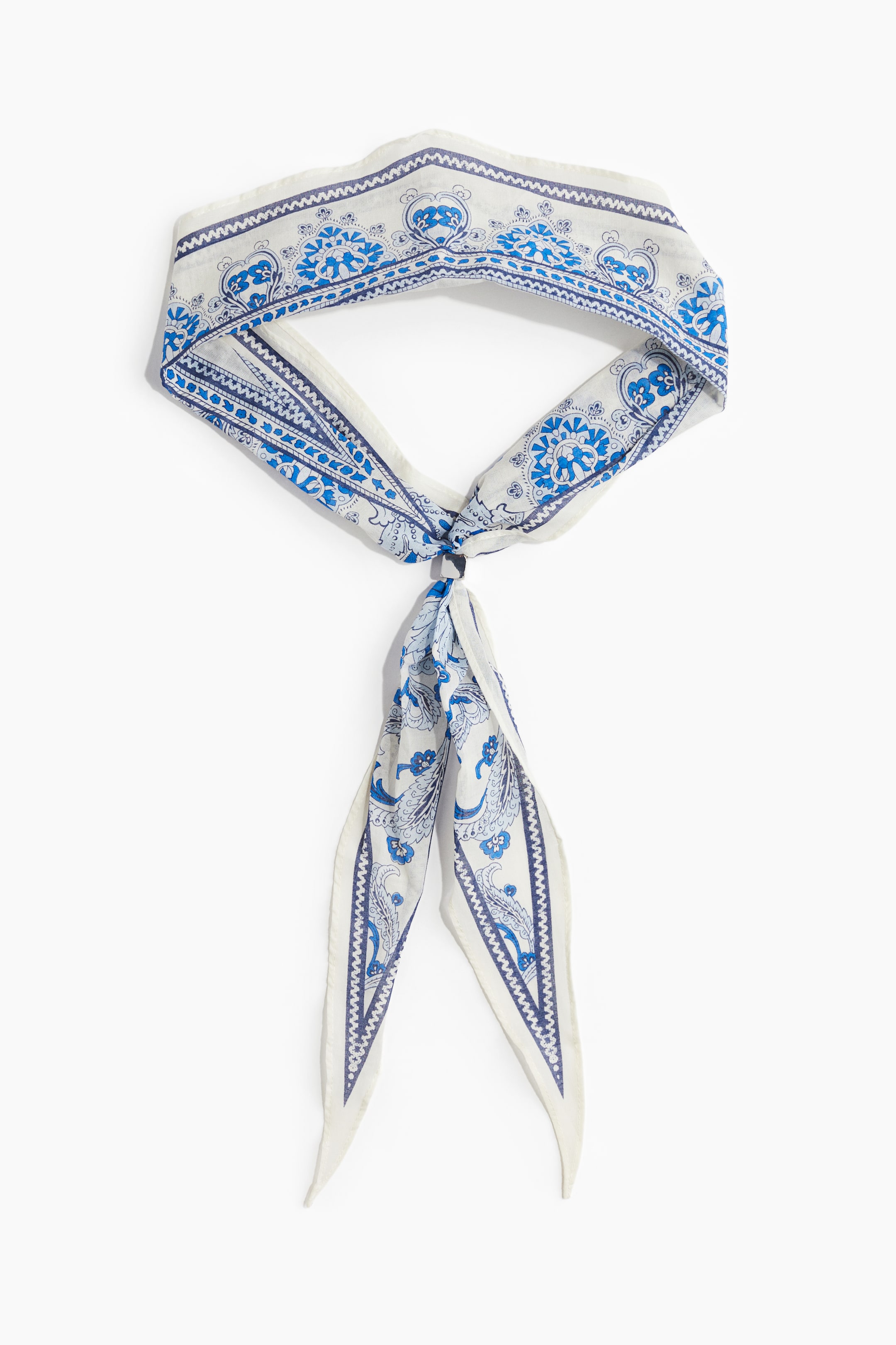 Foulard cravate avec perle fantaisie