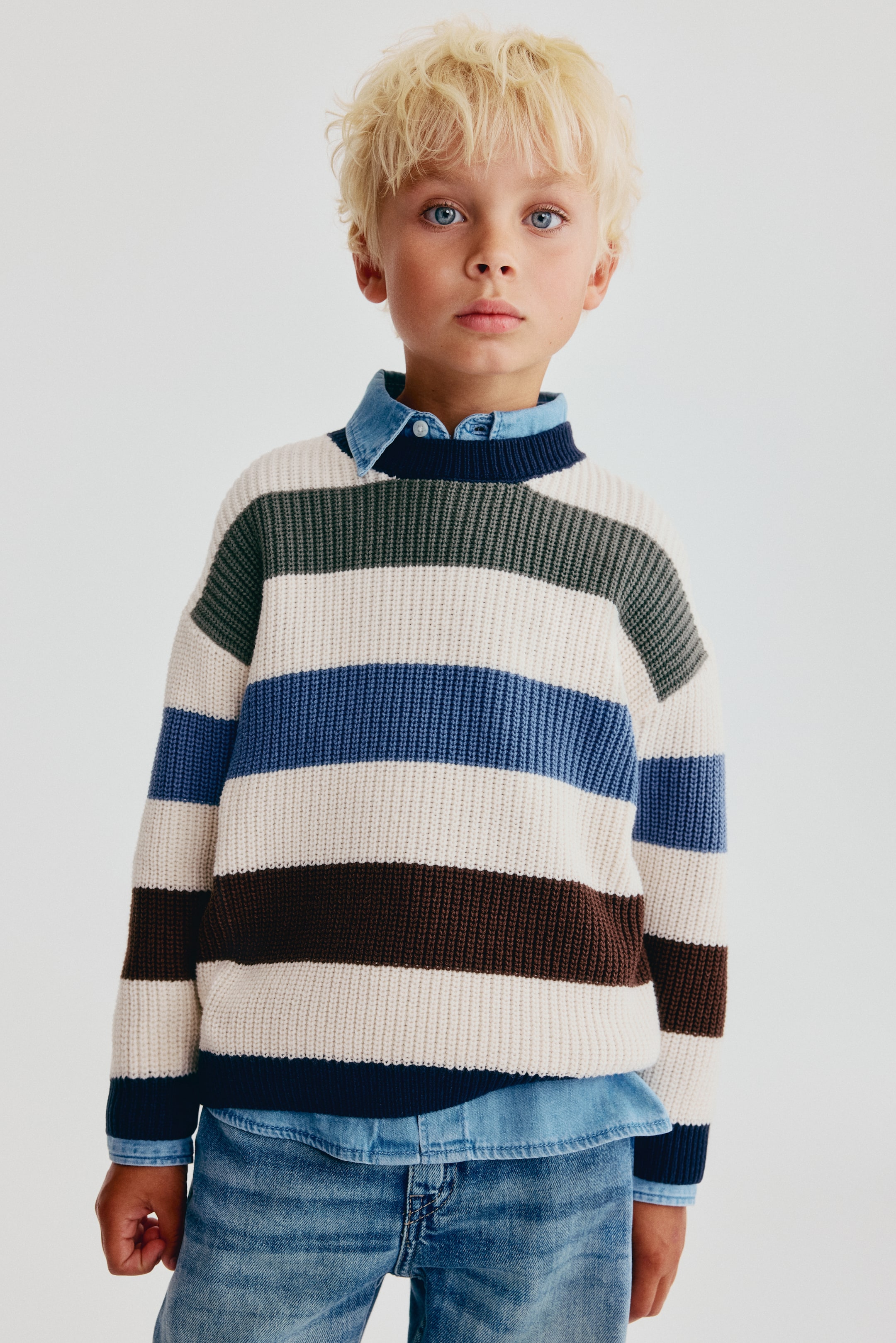 Patent-Knit Sweater