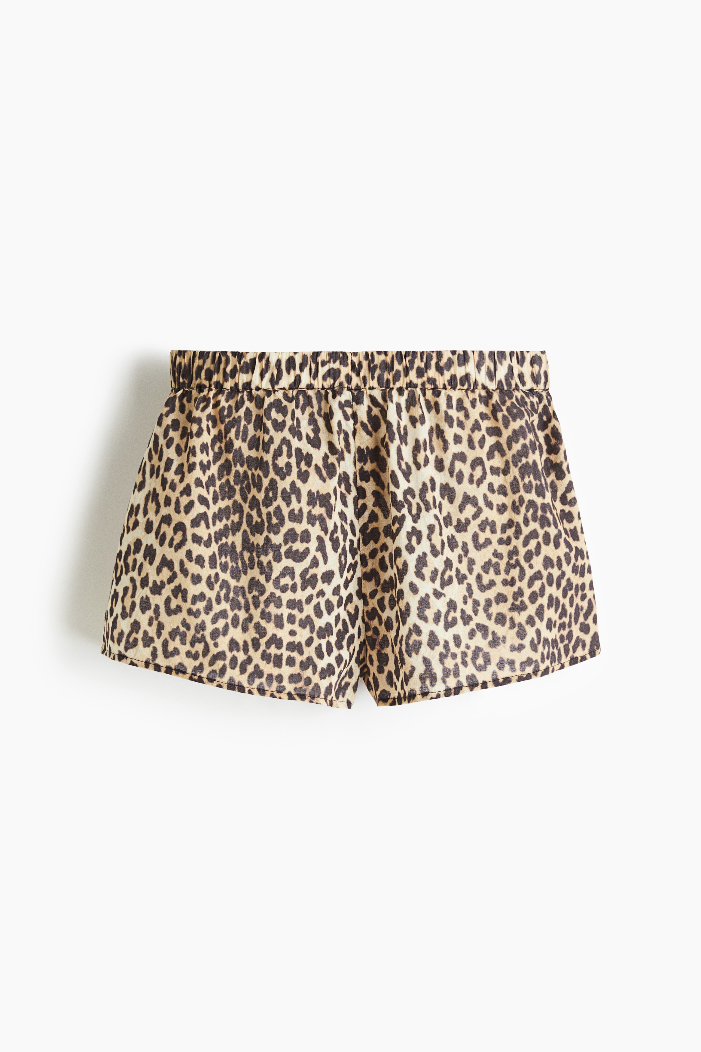 Pamučni šorts za plažu - Svetlobež/leopard dezen/Bela/svetloružičasta/pruge