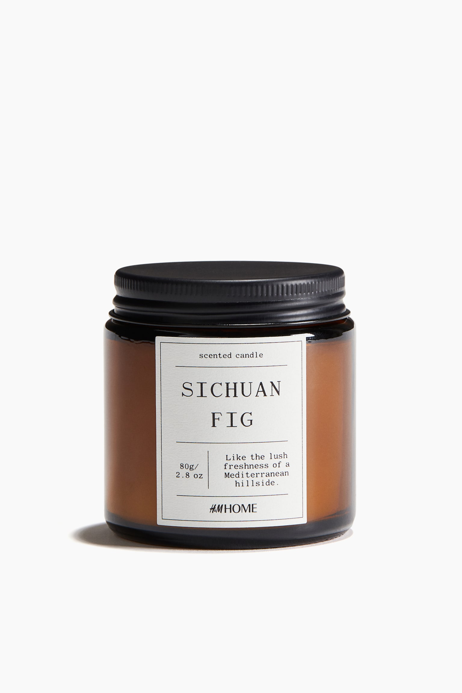 フレグランスキャンドル S ガラスホルダー入り - ホワイト／Sichuan Fig/ブラック／Hazy Oud/カーキグリーン／Green Basilicum/ダークグリーン／Frosty blossom - 1