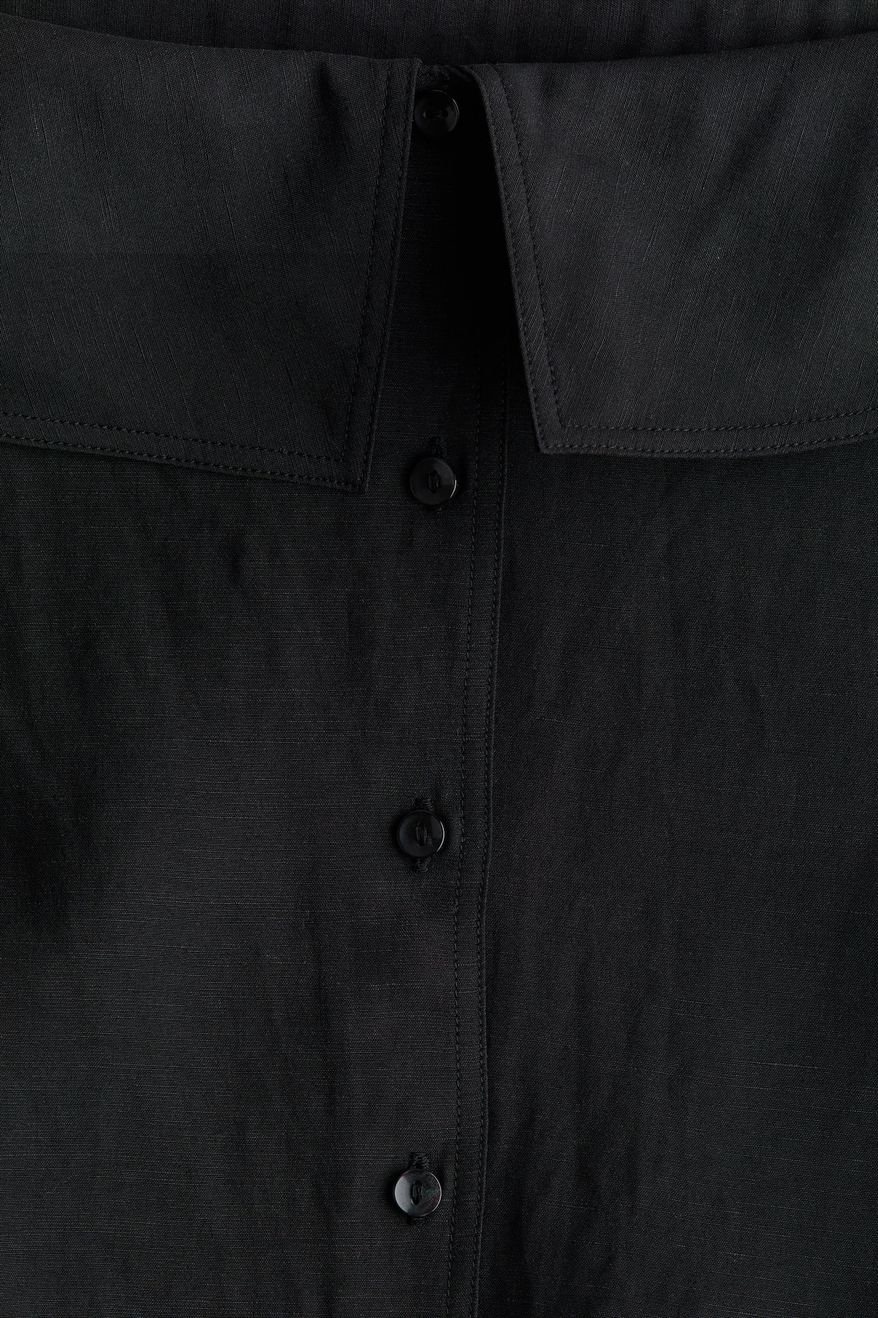 Linen-blend off-the-shoulder shirt - image 2