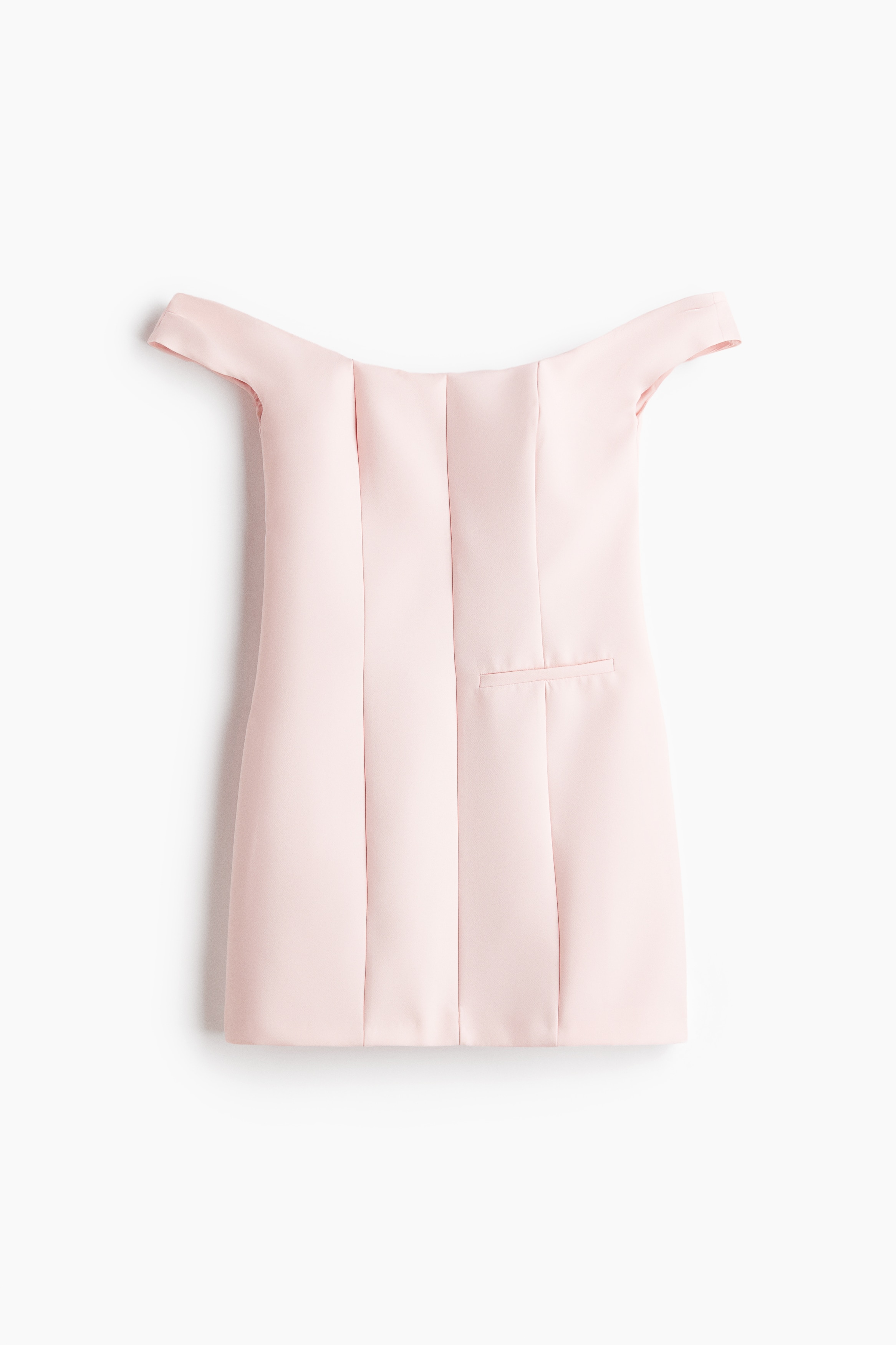 Off-the-shoulderjurk - Lichtroze/Donkerrood