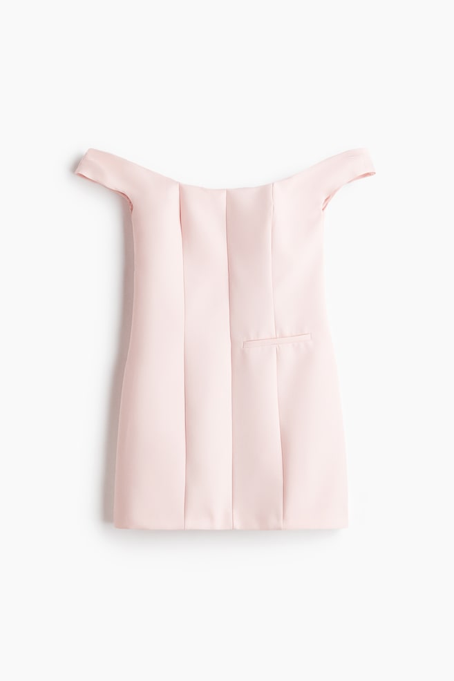 Robe épaules nues - Rose clair/Rouge foncé - 1