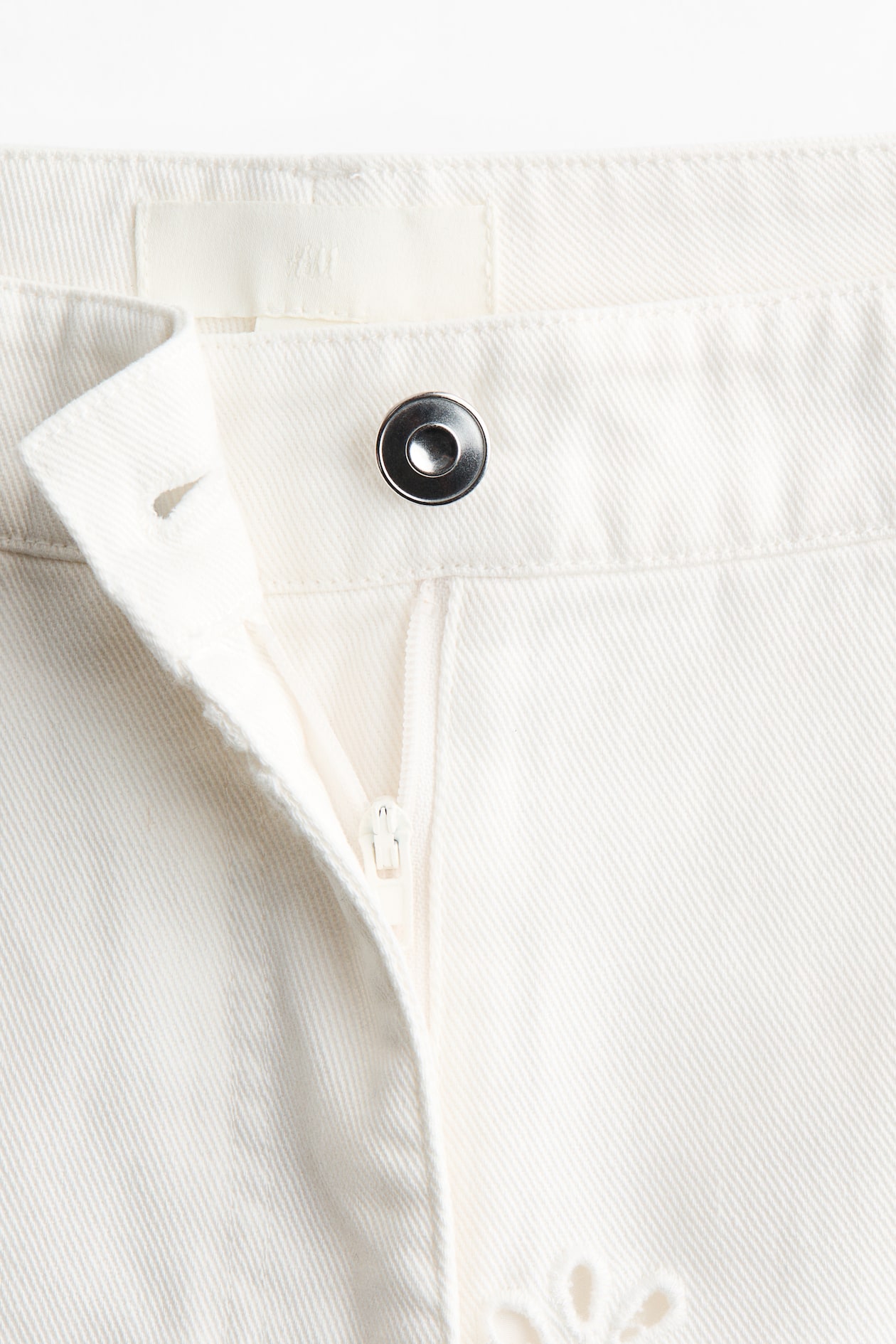 Eyelet-Embroidered Twill Pants - image 4