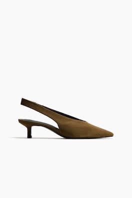 Slingbacks med taxklack