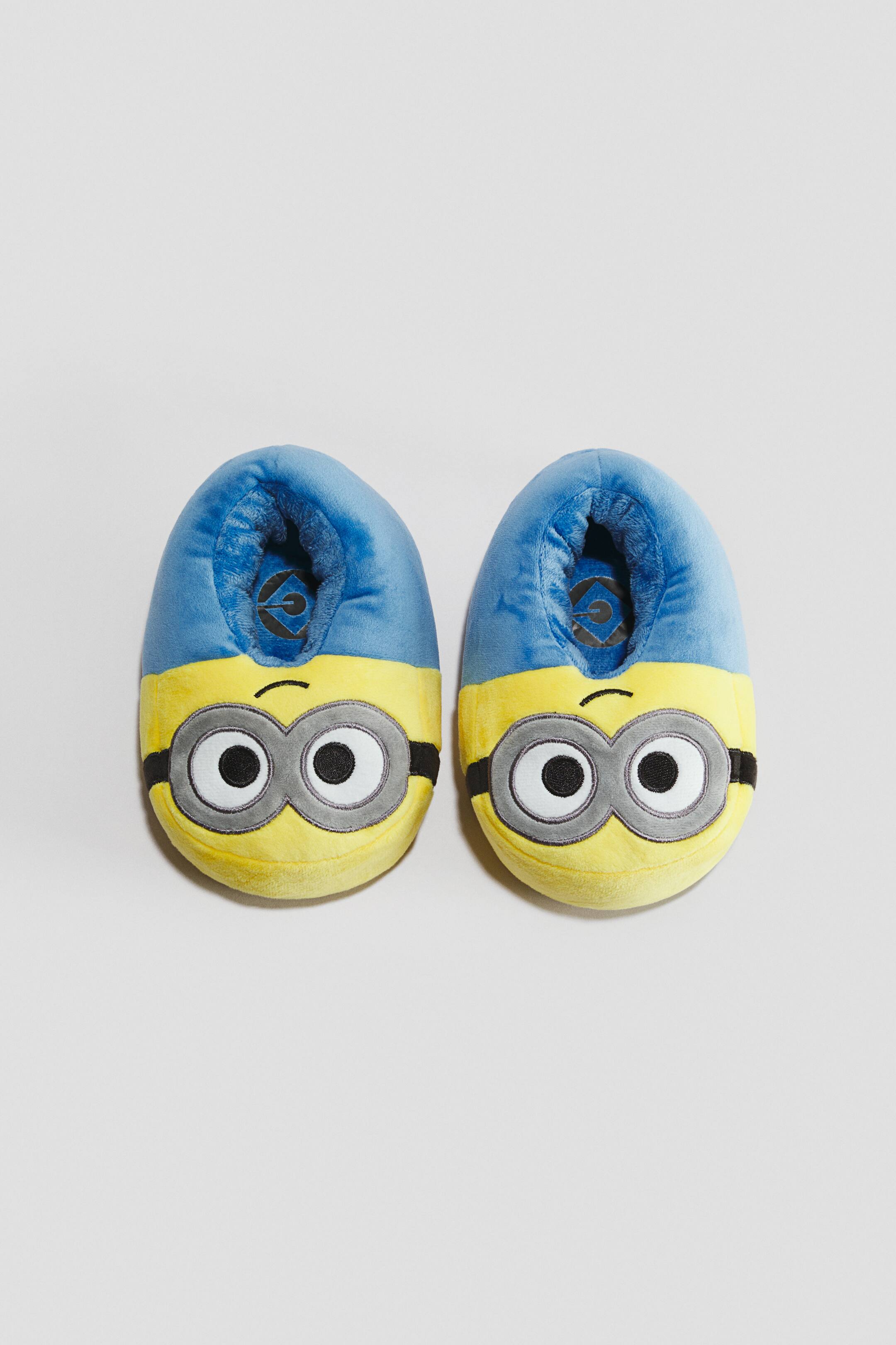 View larger image: Soft slippers - Blue/Minions - Kids | H&M 1