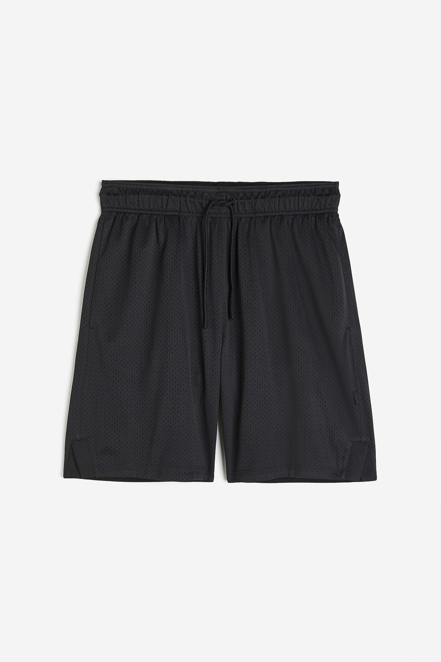 Long Activewear Shorts In DryMove™ - Black/White/Black - 2