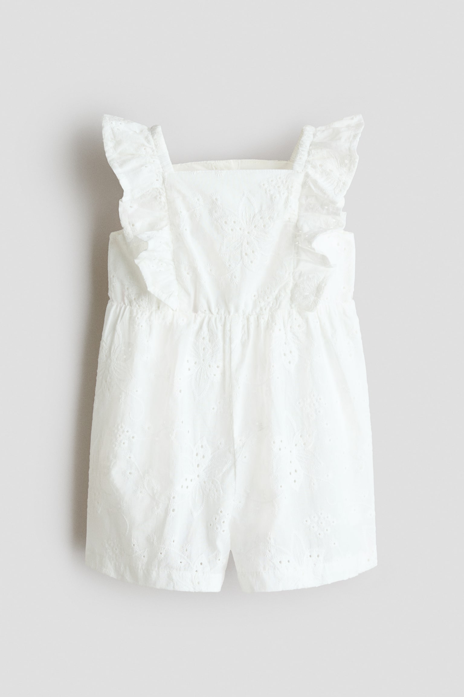 Cotton Romper Suit - White